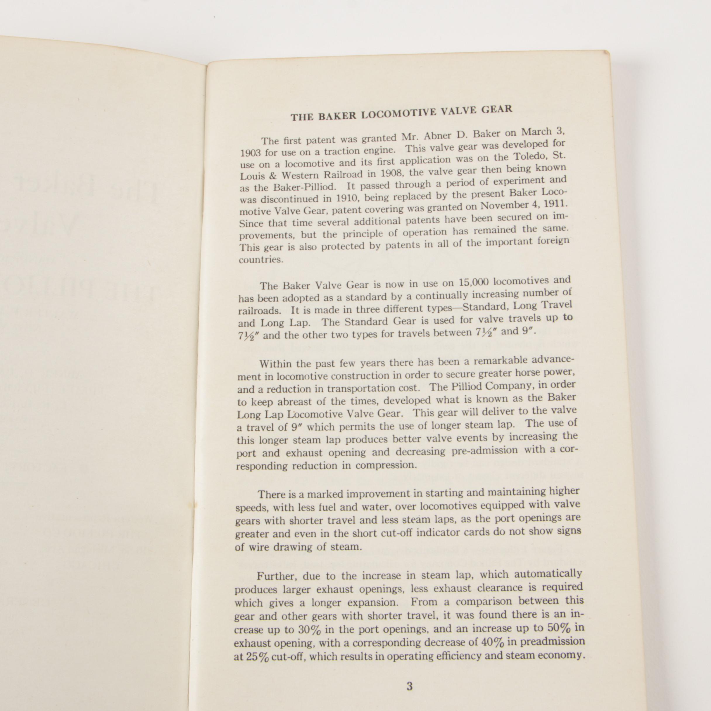 Baker Locomotive Valve Gear and Young Locomotive Valve Gear Pamphlets