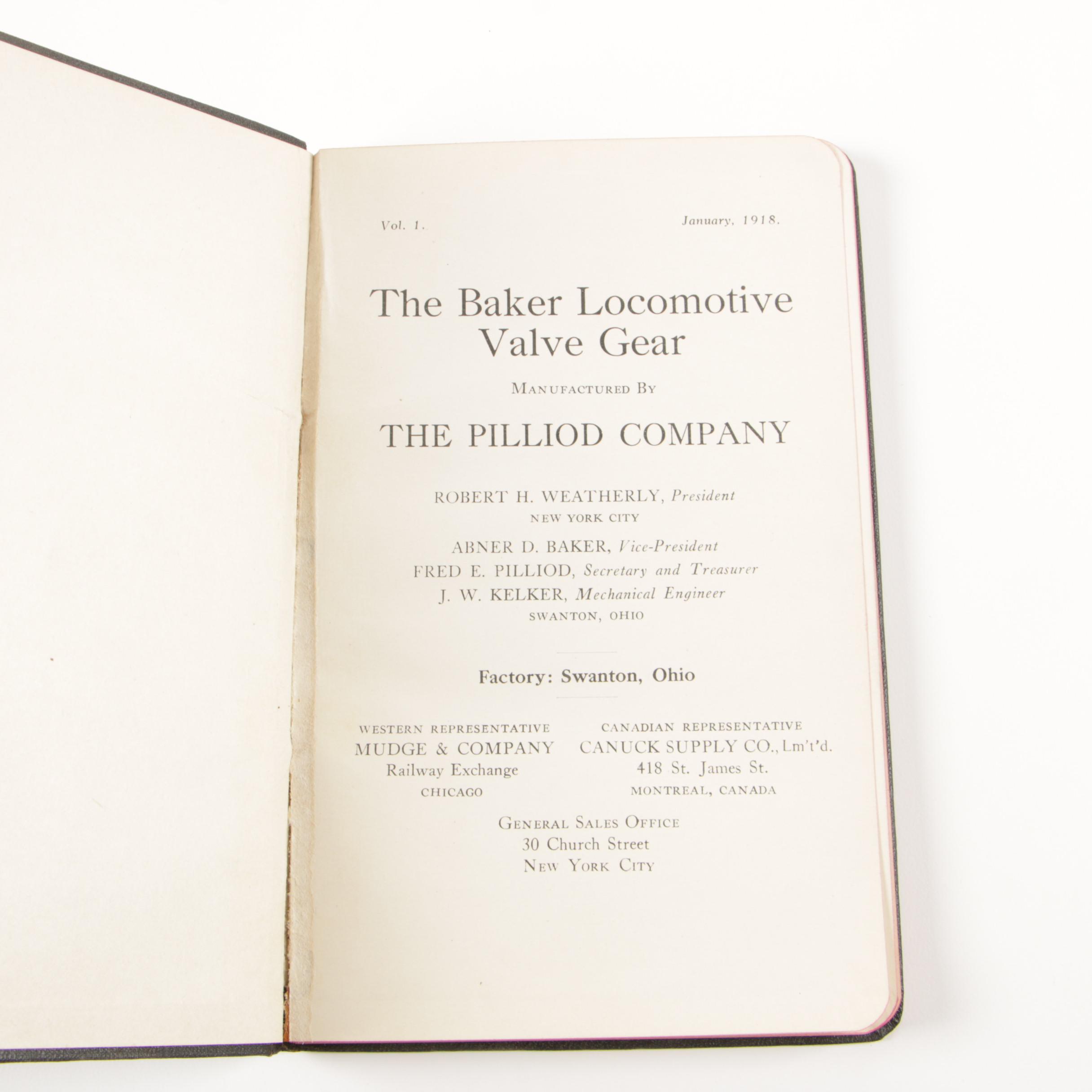 Baker Locomotive Valve Gear and Young Locomotive Valve Gear Pamphlets