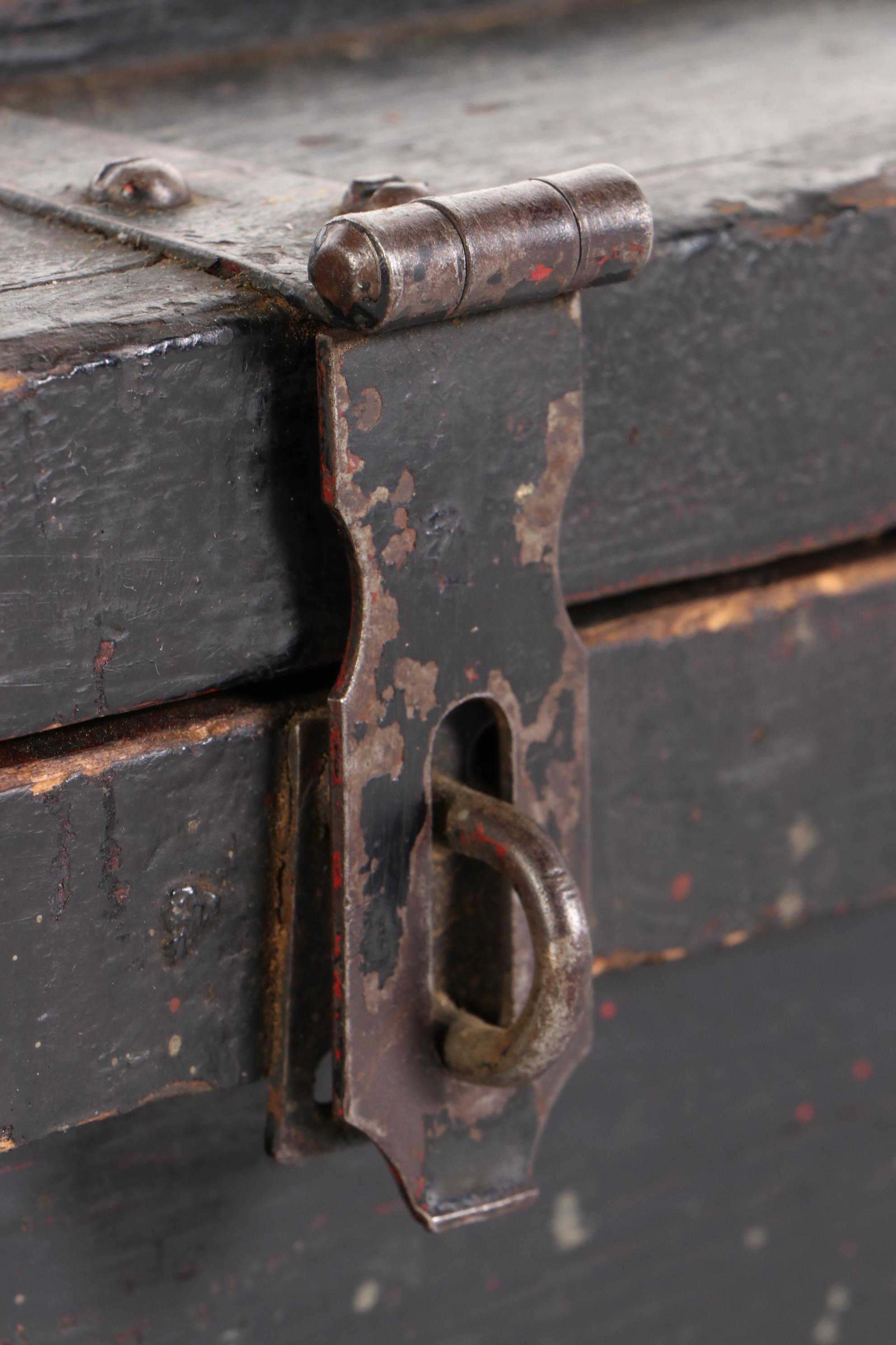 Antique Wooden Tool Chest, Late 19th/Early 20th Century