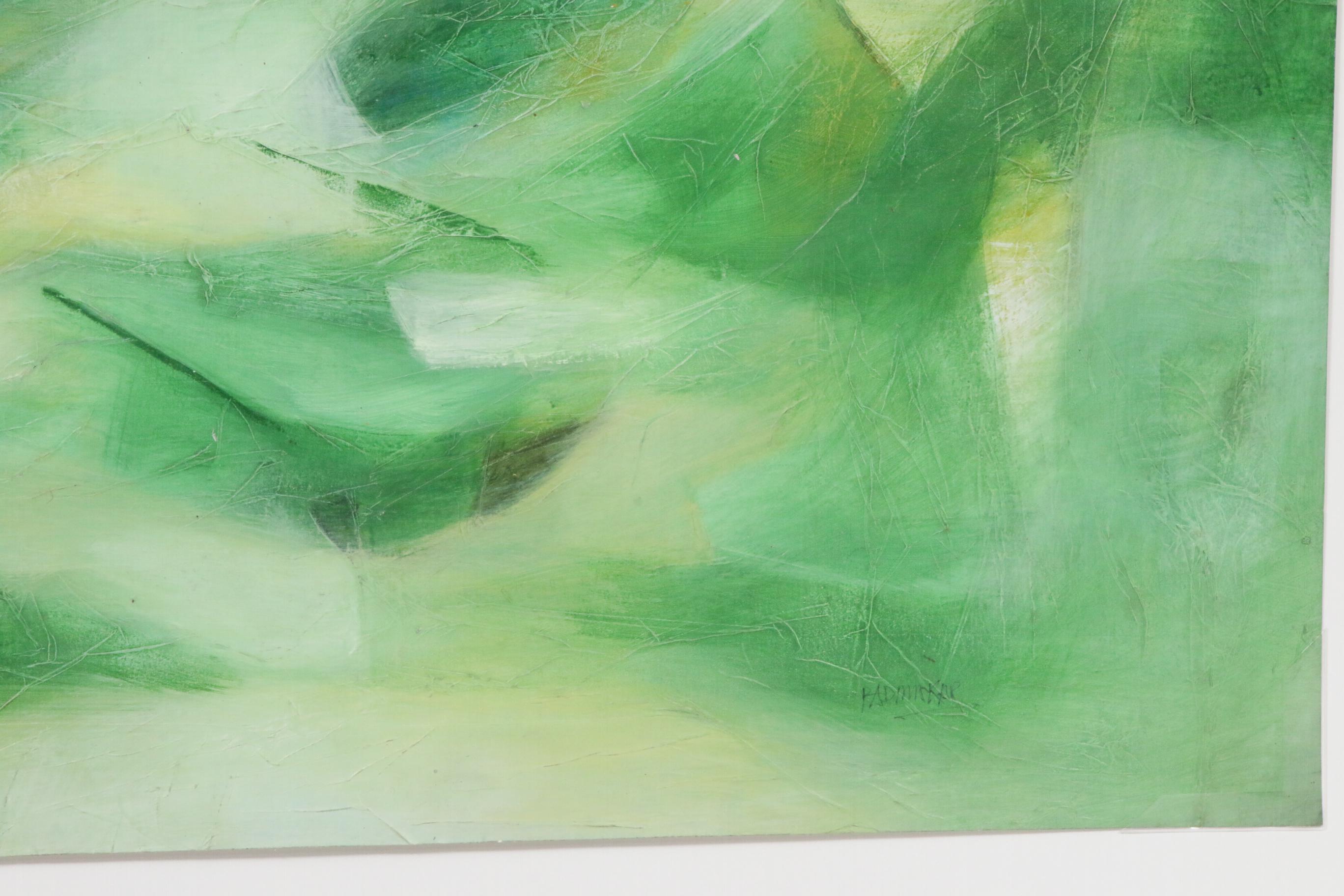 Padmakar Santape Abstract Acrylic Painting, 2003