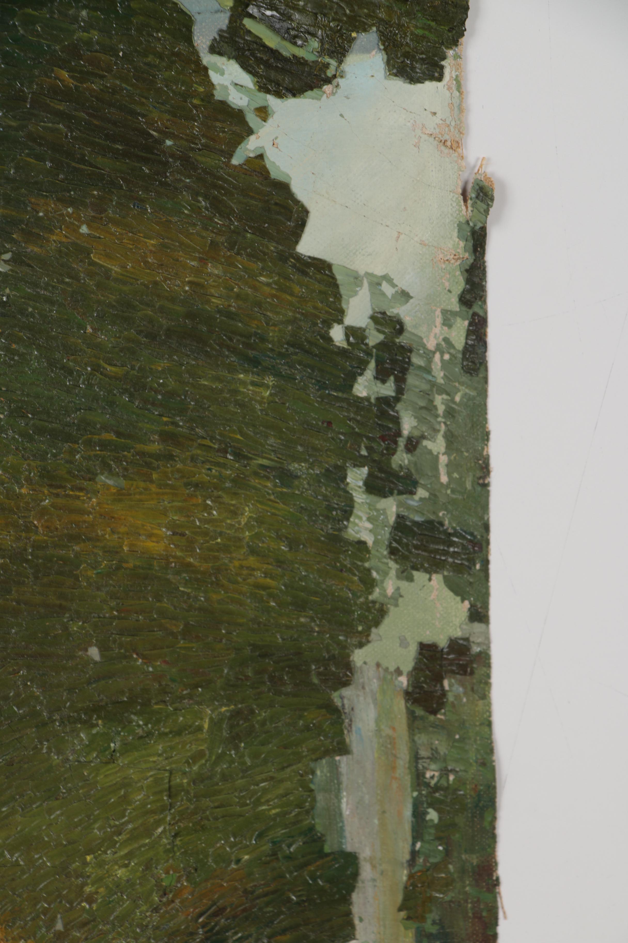 Anna E. Meltzer Oil Portrait of Female Nude, 1949