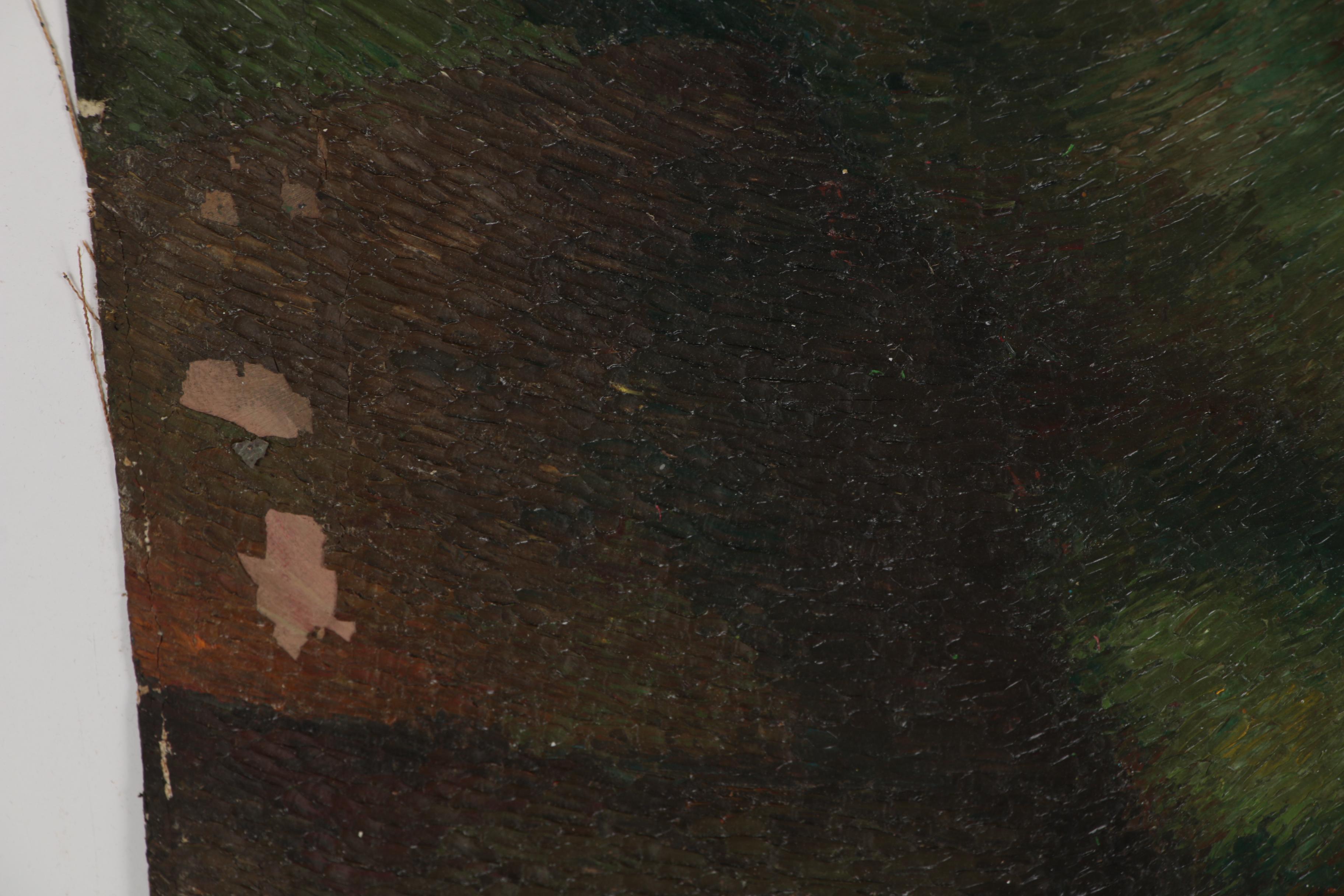 Anna E. Meltzer Oil Portrait of Female Nude, 1949