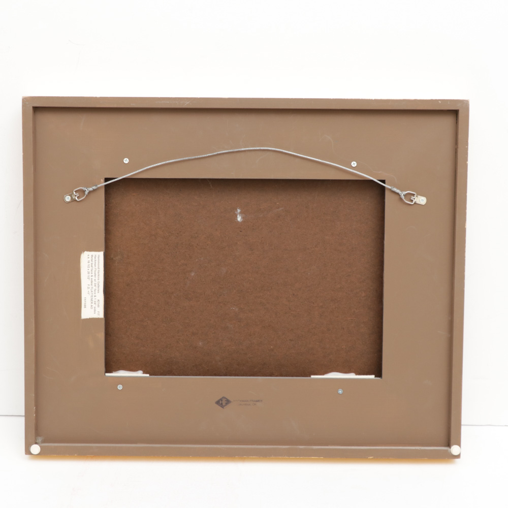 Michael McGinn Oil Painting of Winter City Scene