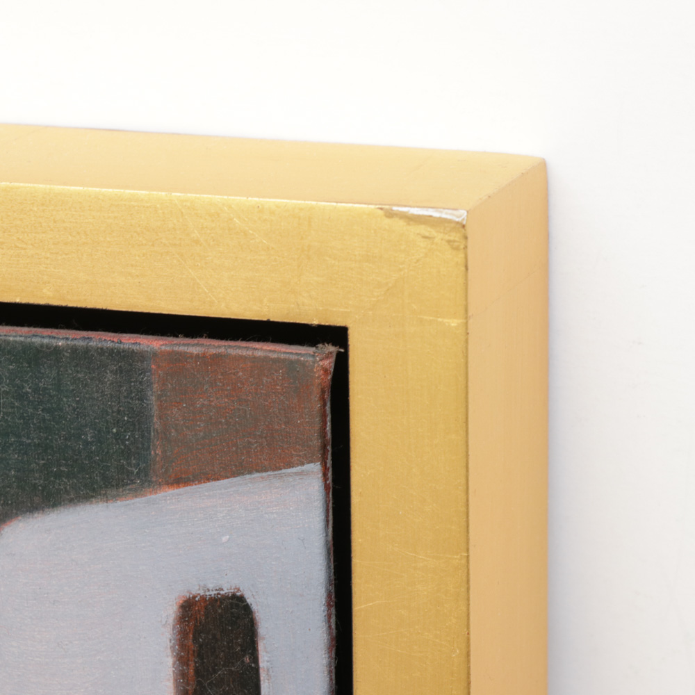 Michael McGinn Oil Painting of Winter City Scene