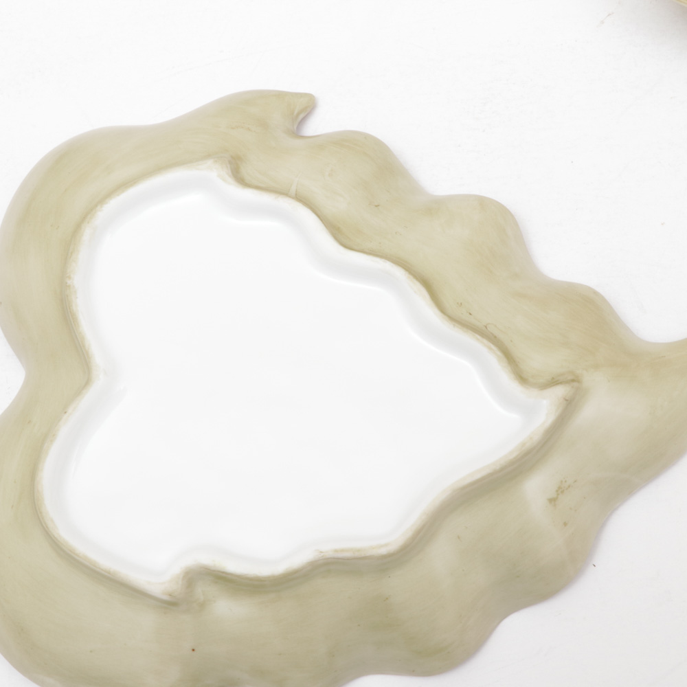 Hand-Painted Porcelain Pumpkin Lustreware Tea Set