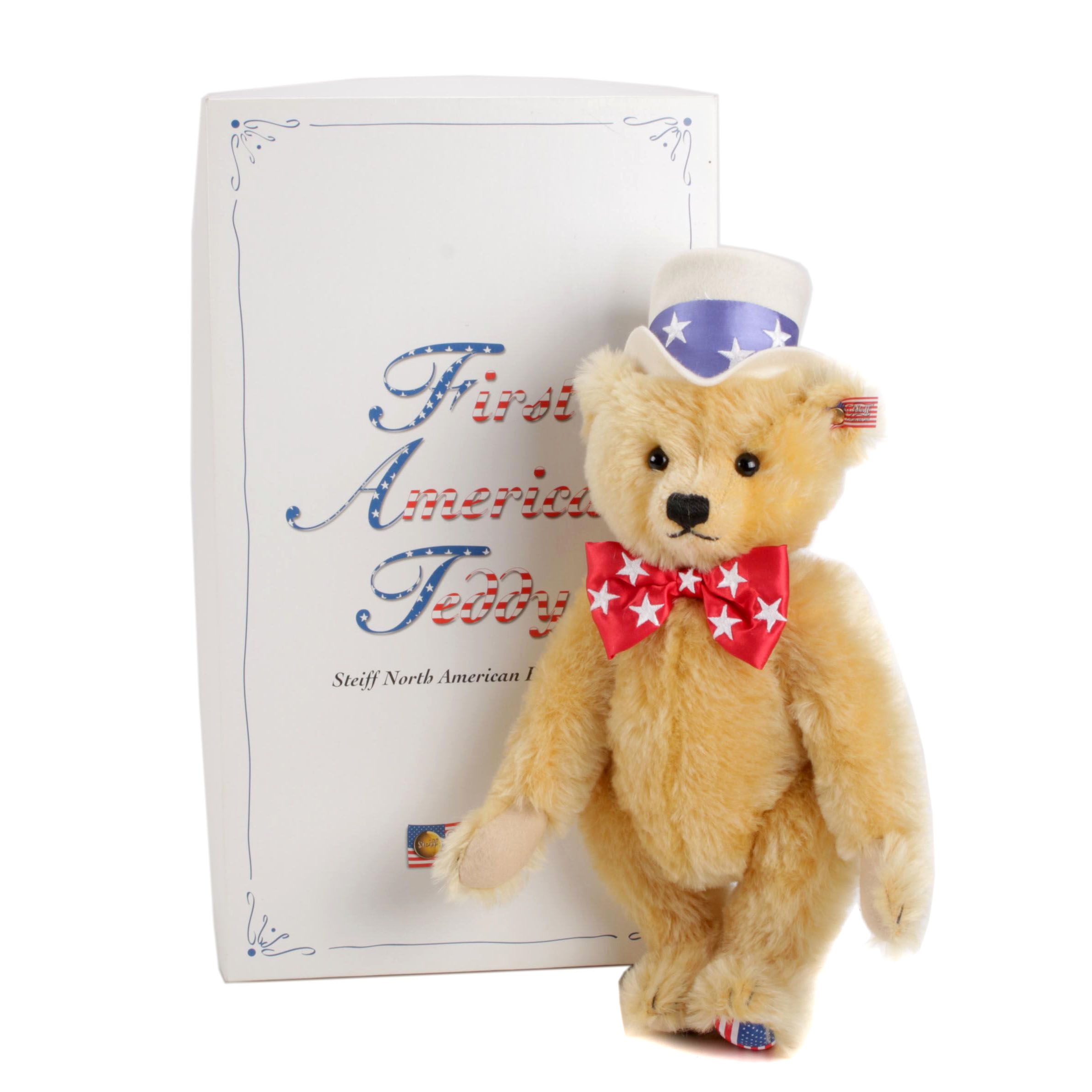Steiff "First American Teddy" Mohair Plush Bear