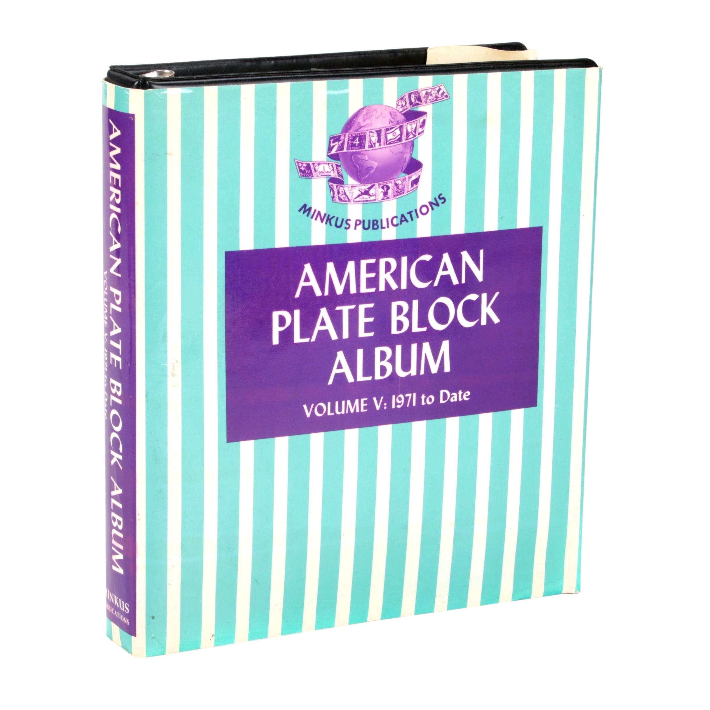 American Plate Block Album (Volume V: 1971 to 1977) Postage Stamp Collection
