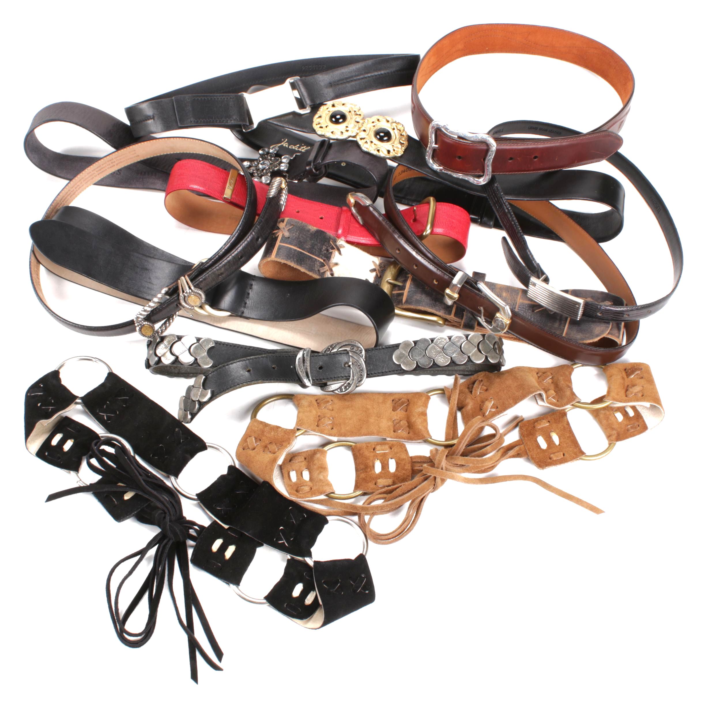 Prada, Judith Leiber, Calvin Klein and Other Designer Leather Belts