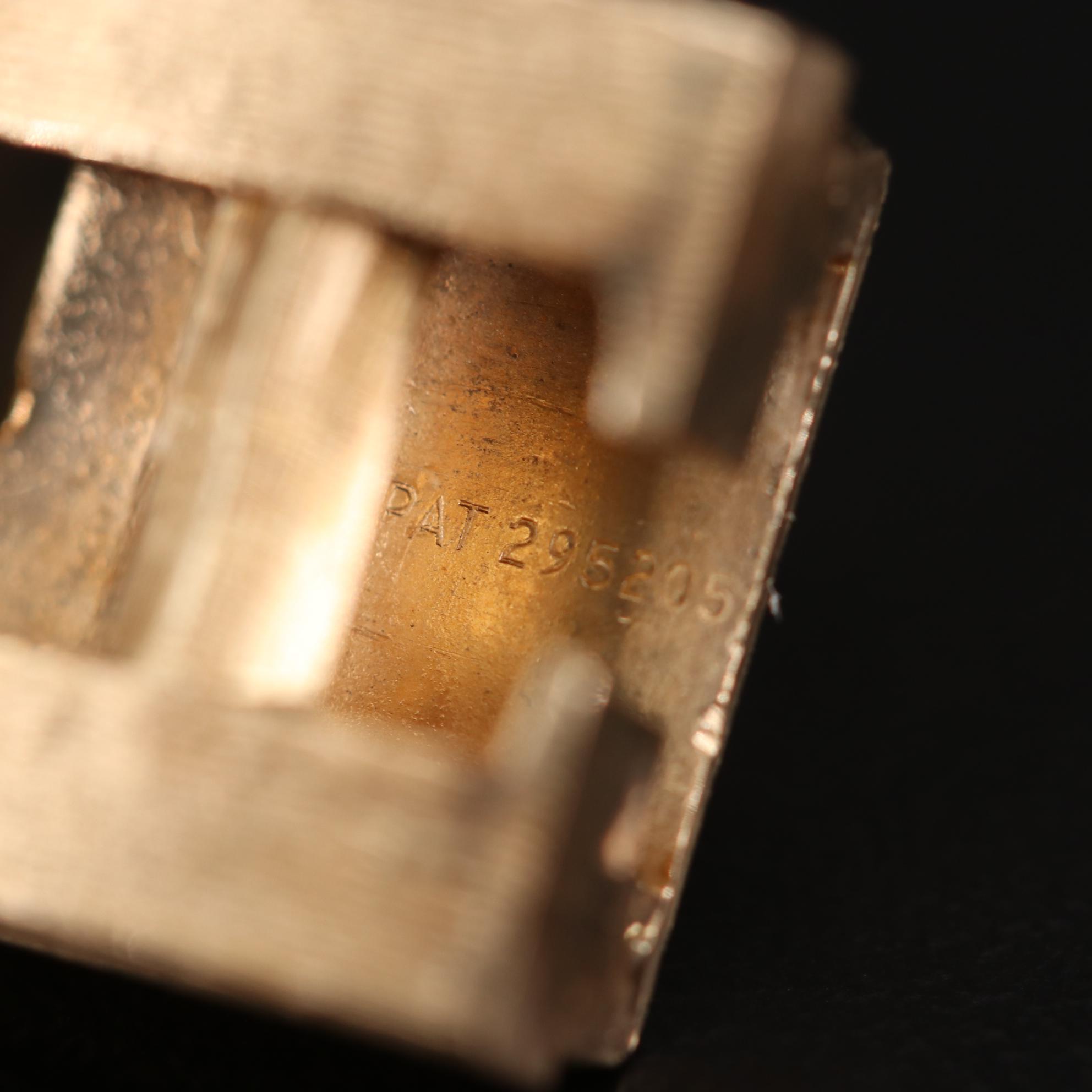 Zelman and Friedman 14K Gold Fancy Link Bracelet with Florentine Finish