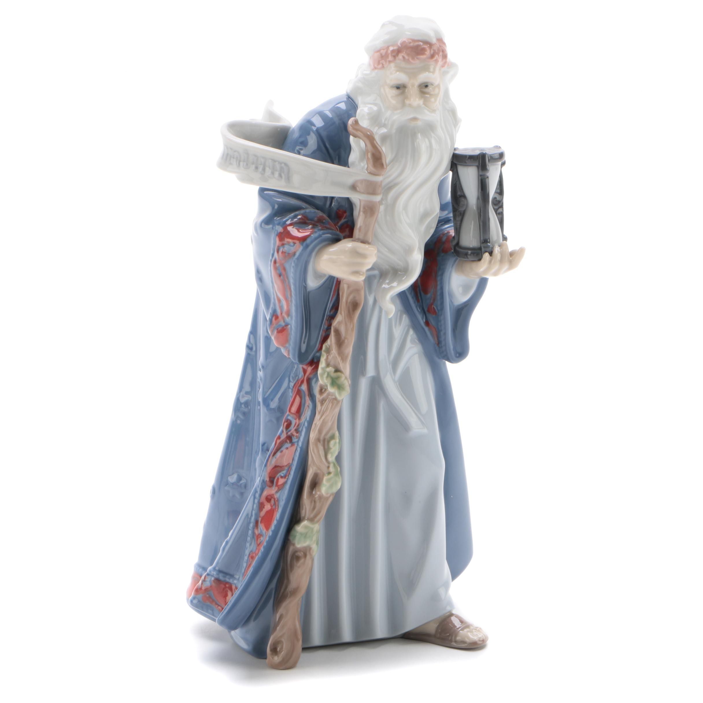 Lladró Inspiration Millennium "Father Time" Porcelain Figurine, 1991–2001