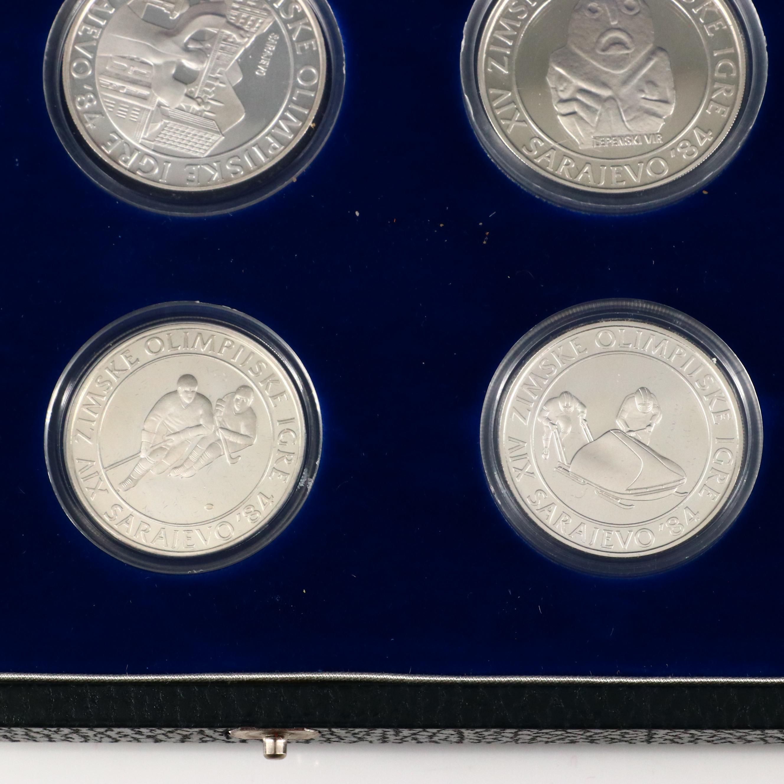 1984 Yugoslavia Winter Olympics 15-piece Silver Commemorative Coin Set