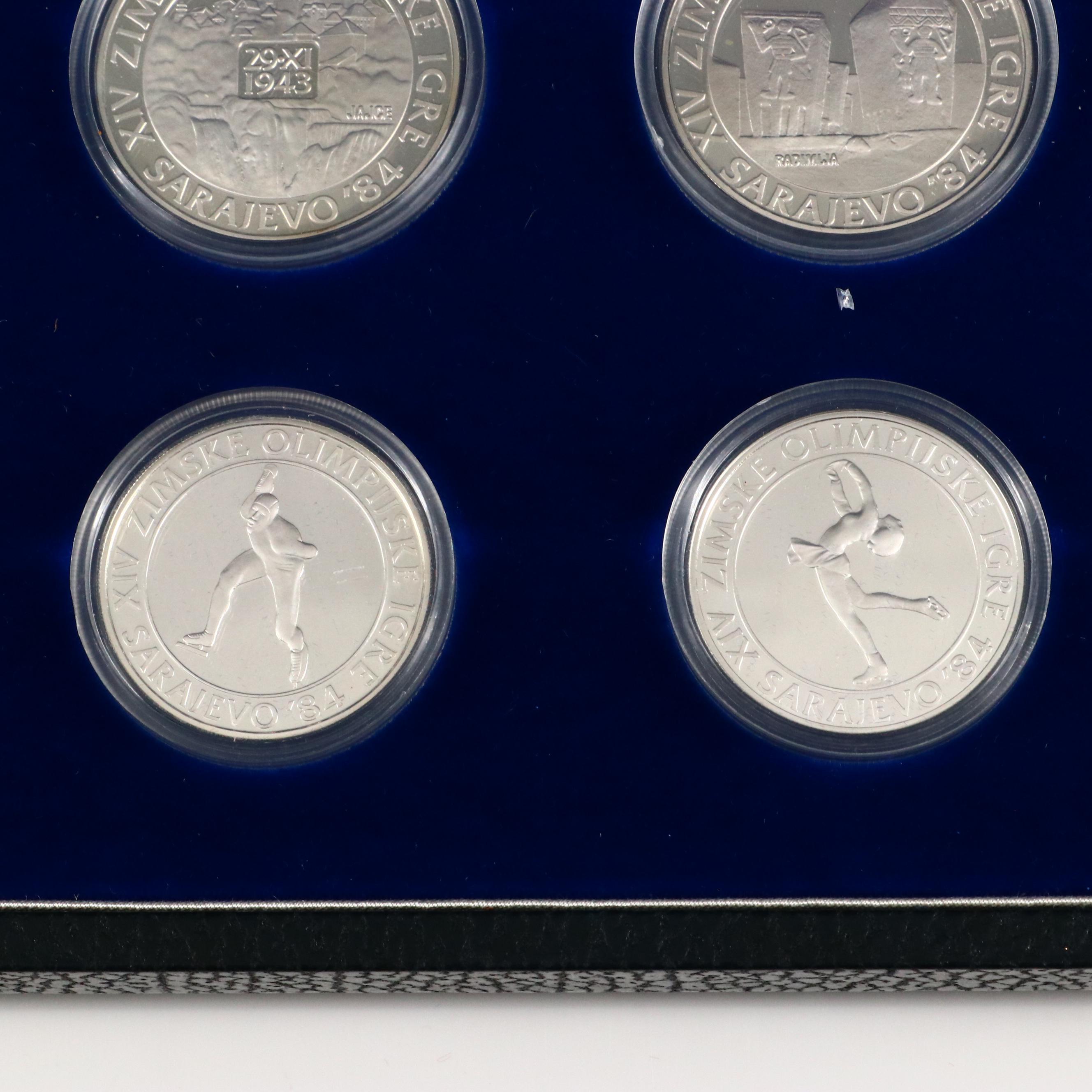 1984 Yugoslavia Winter Olympics 15-piece Silver Commemorative Coin Set