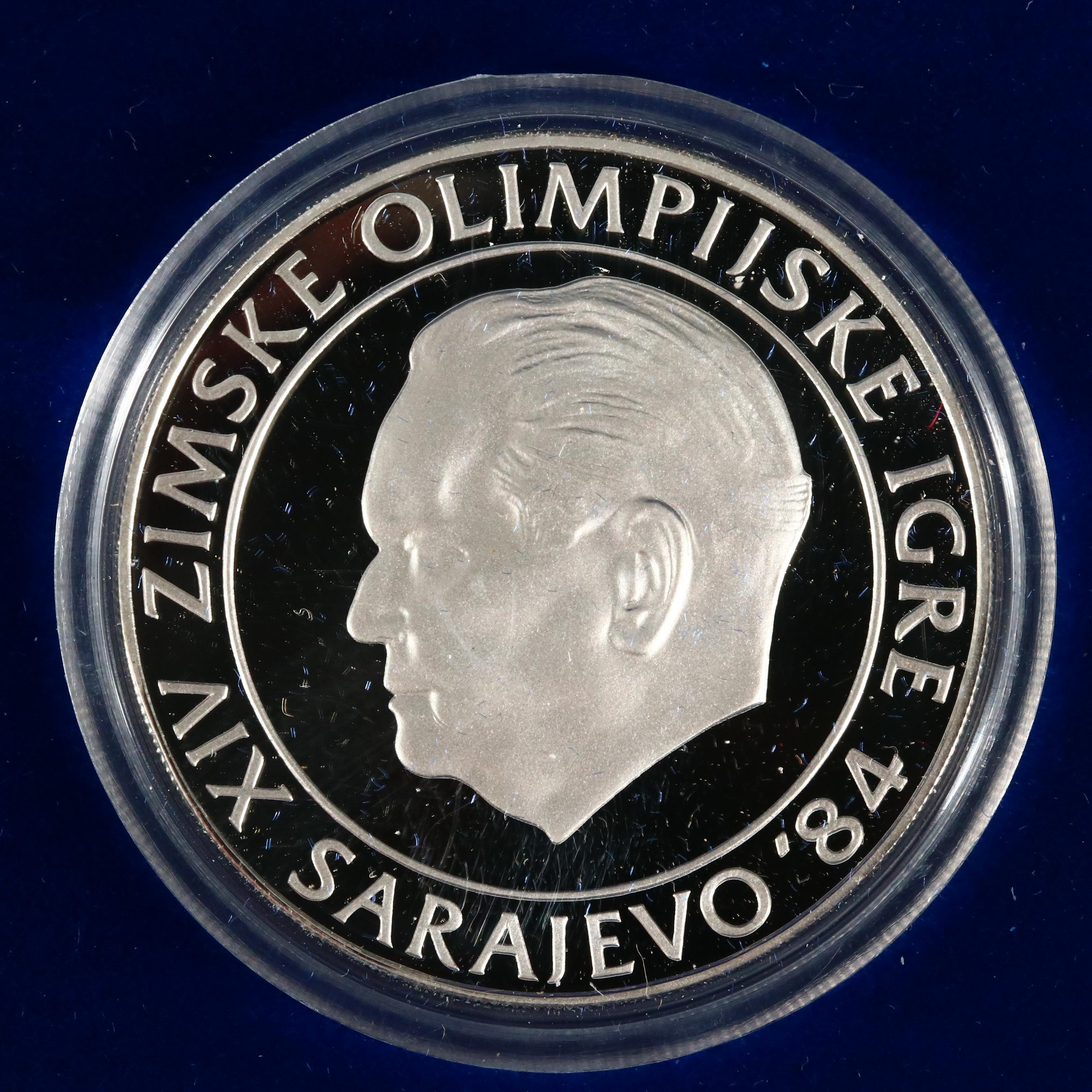 1984 Yugoslavia Winter Olympics 15-piece Silver Commemorative Coin Set