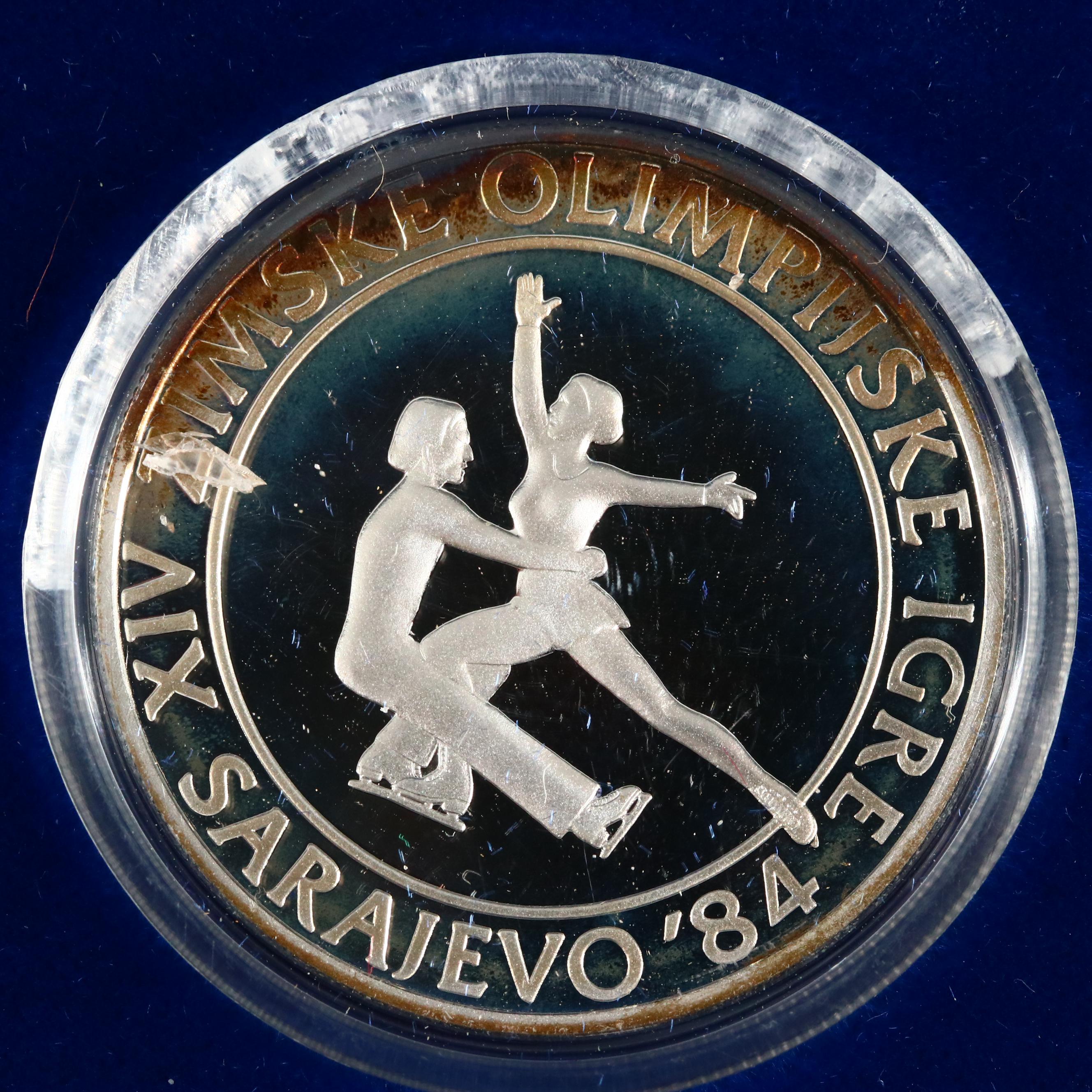 1984 Yugoslavia Winter Olympics 15-piece Silver Commemorative Coin Set