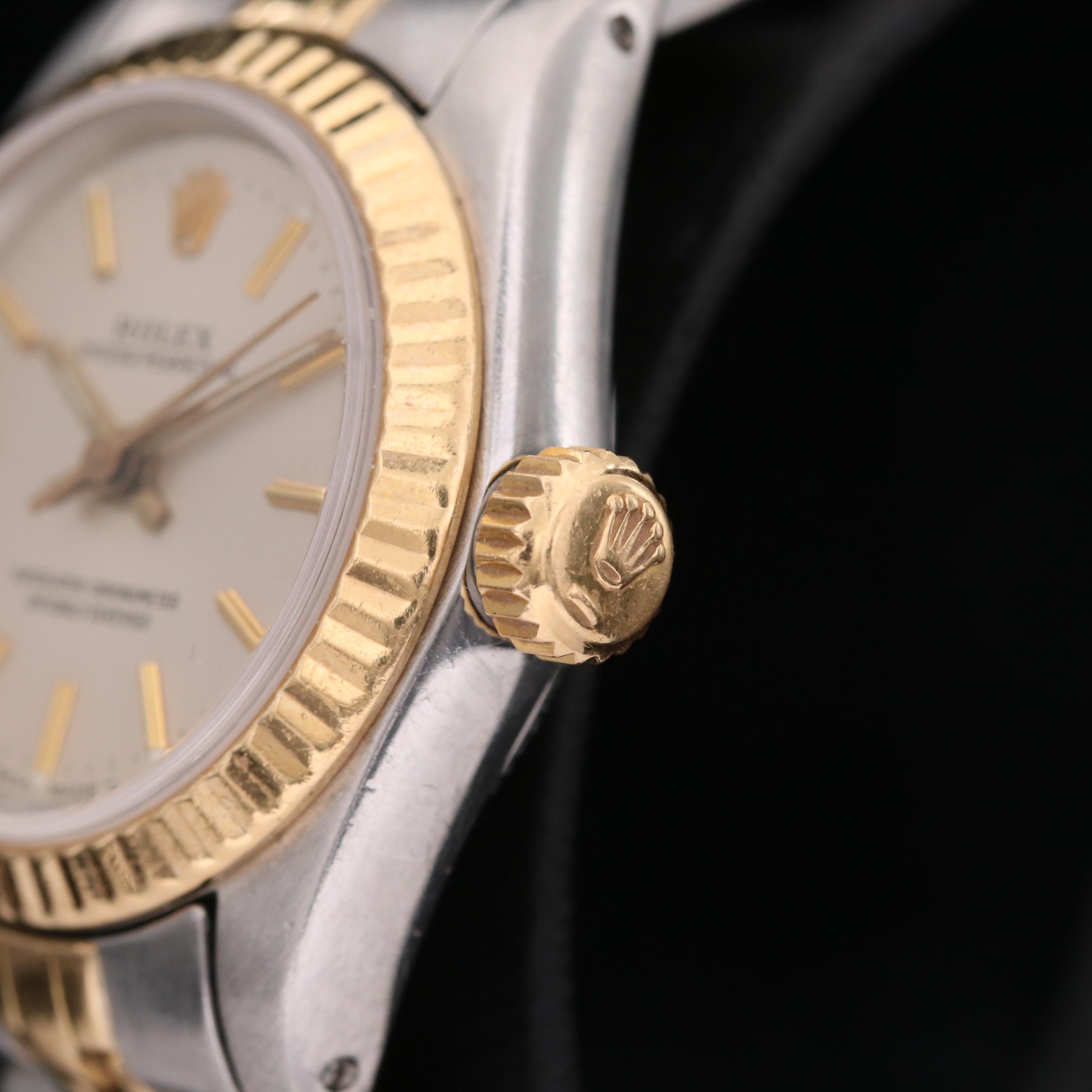 Rolex Oyster Perpetual 18K Gold and Stainless Steel Watch, 1984