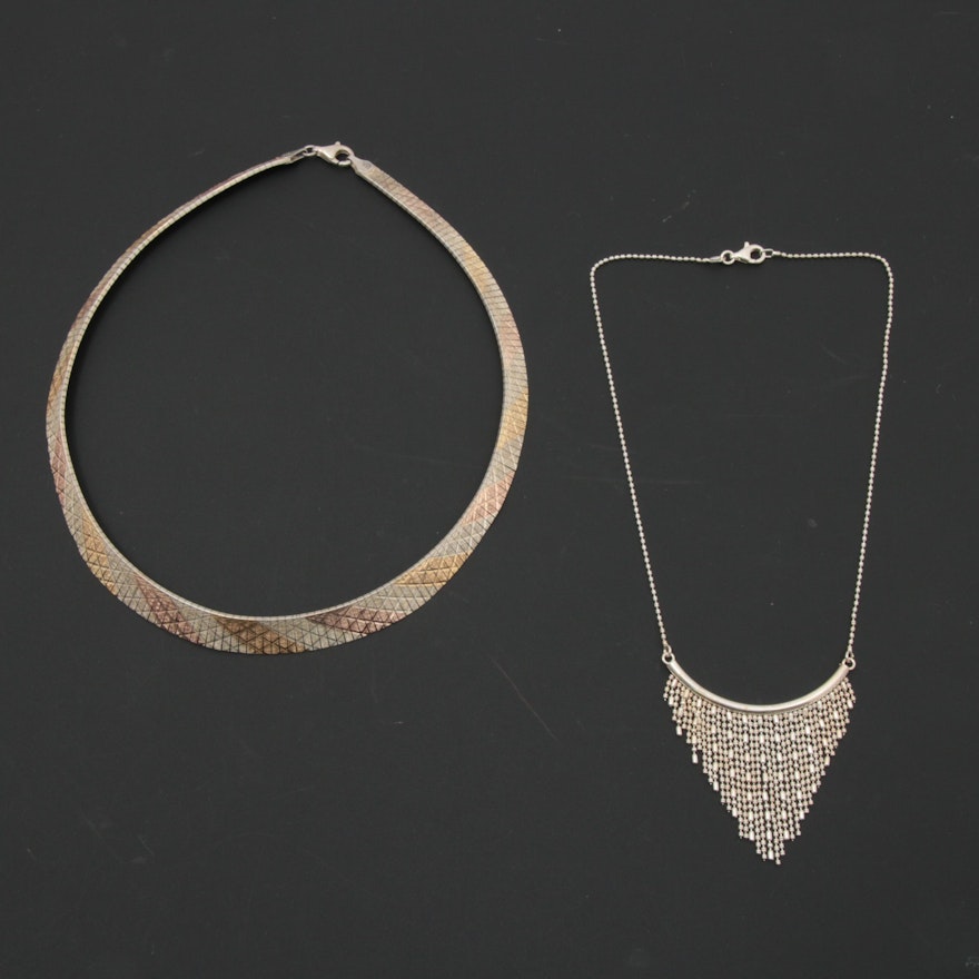 Italian Sterling Silver Necklaces