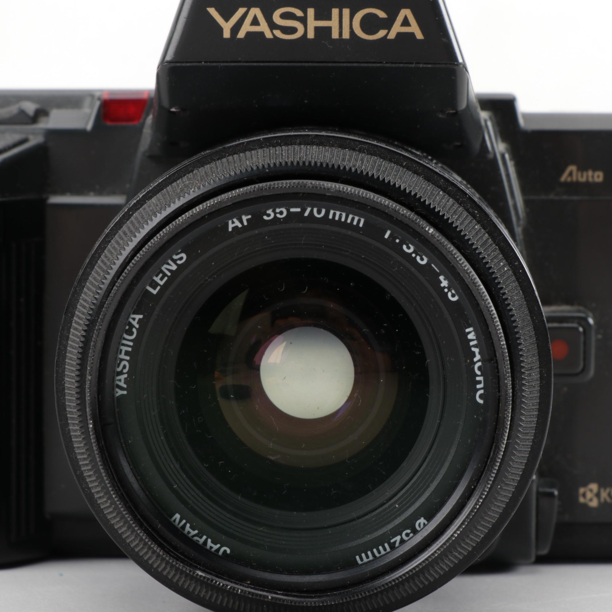 Yashica 230-AF 35 mm SLR Camera with Sigma Zoom Lens, Late 20th Century