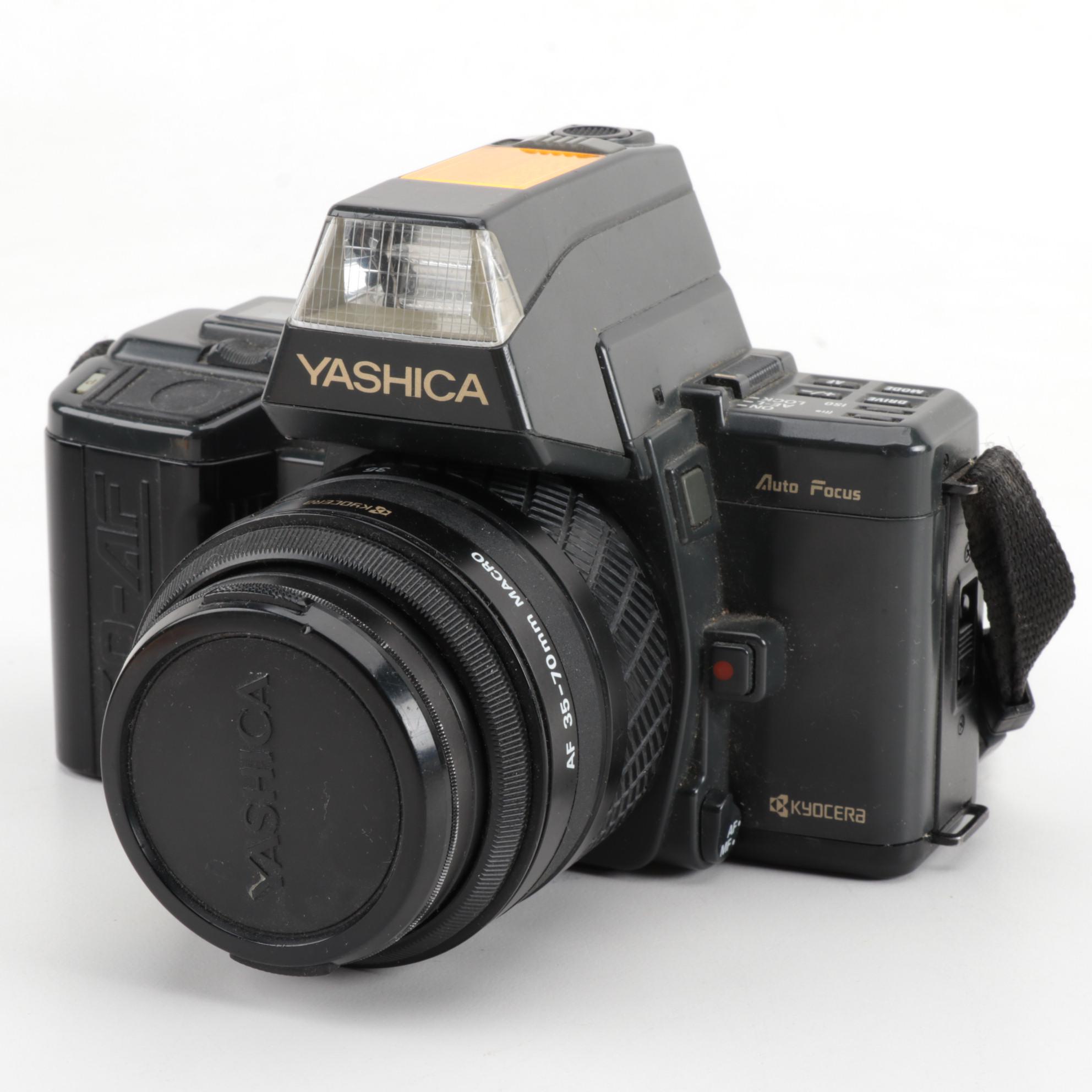 Yashica 230-AF 35 mm SLR Camera with Sigma Zoom Lens, Late 20th Century