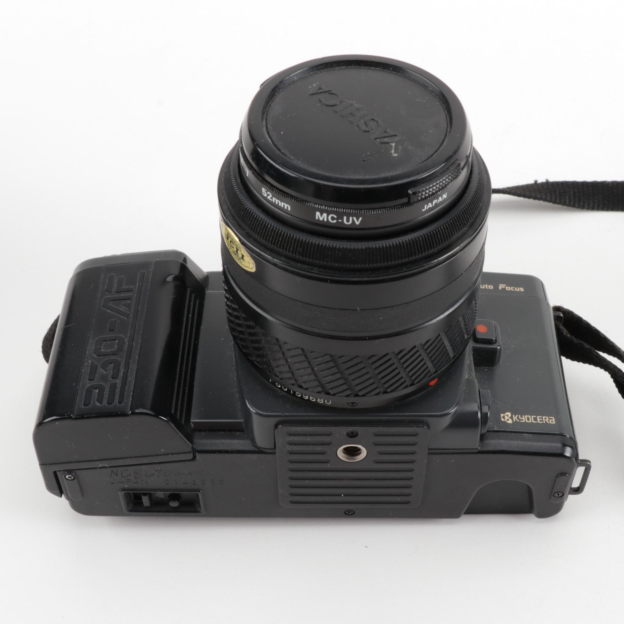 Yashica 230-AF 35 mm SLR Camera with Sigma Zoom Lens, Late 20th Century