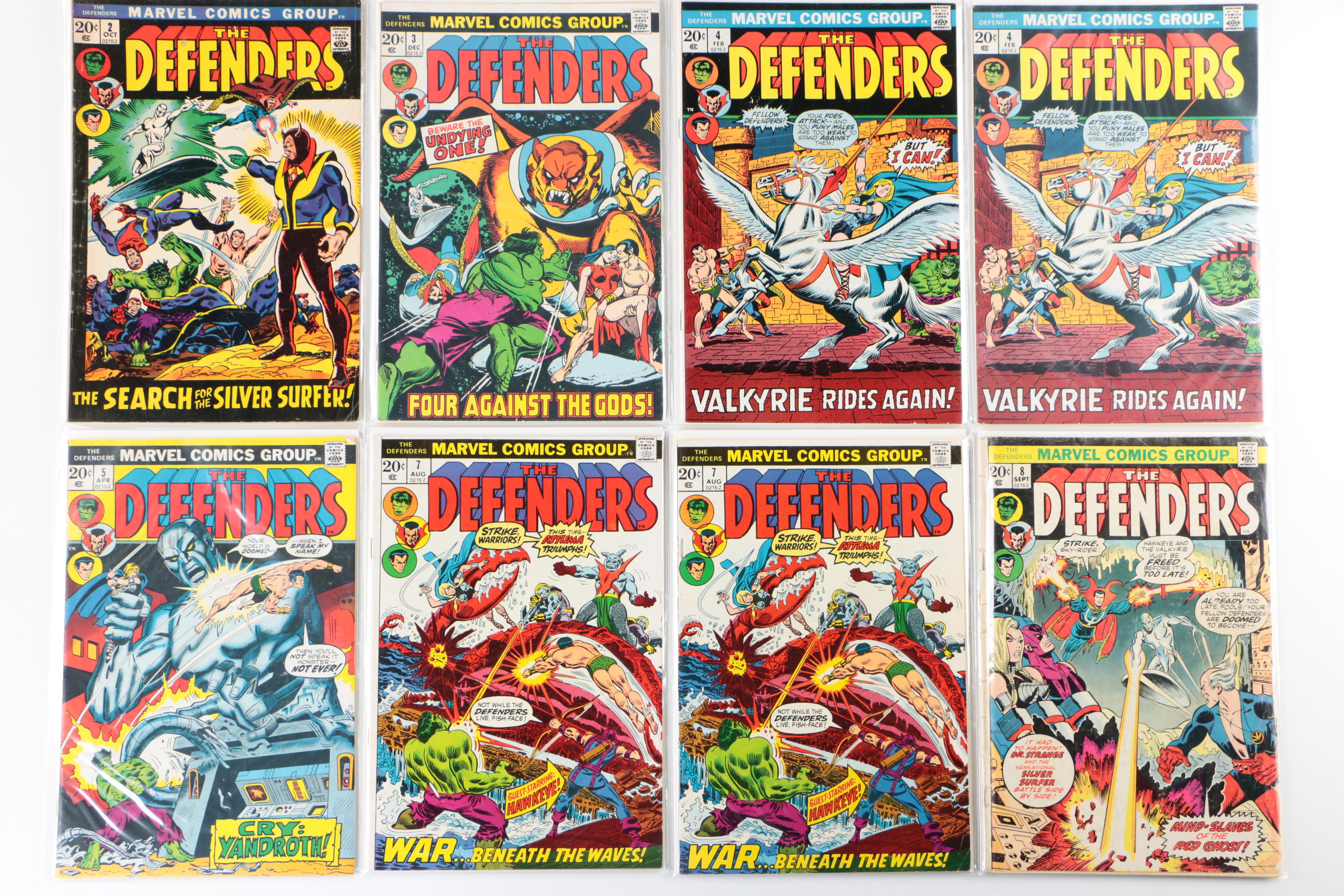 The Defenders Comic Books by Marvel, First Series, 1970s