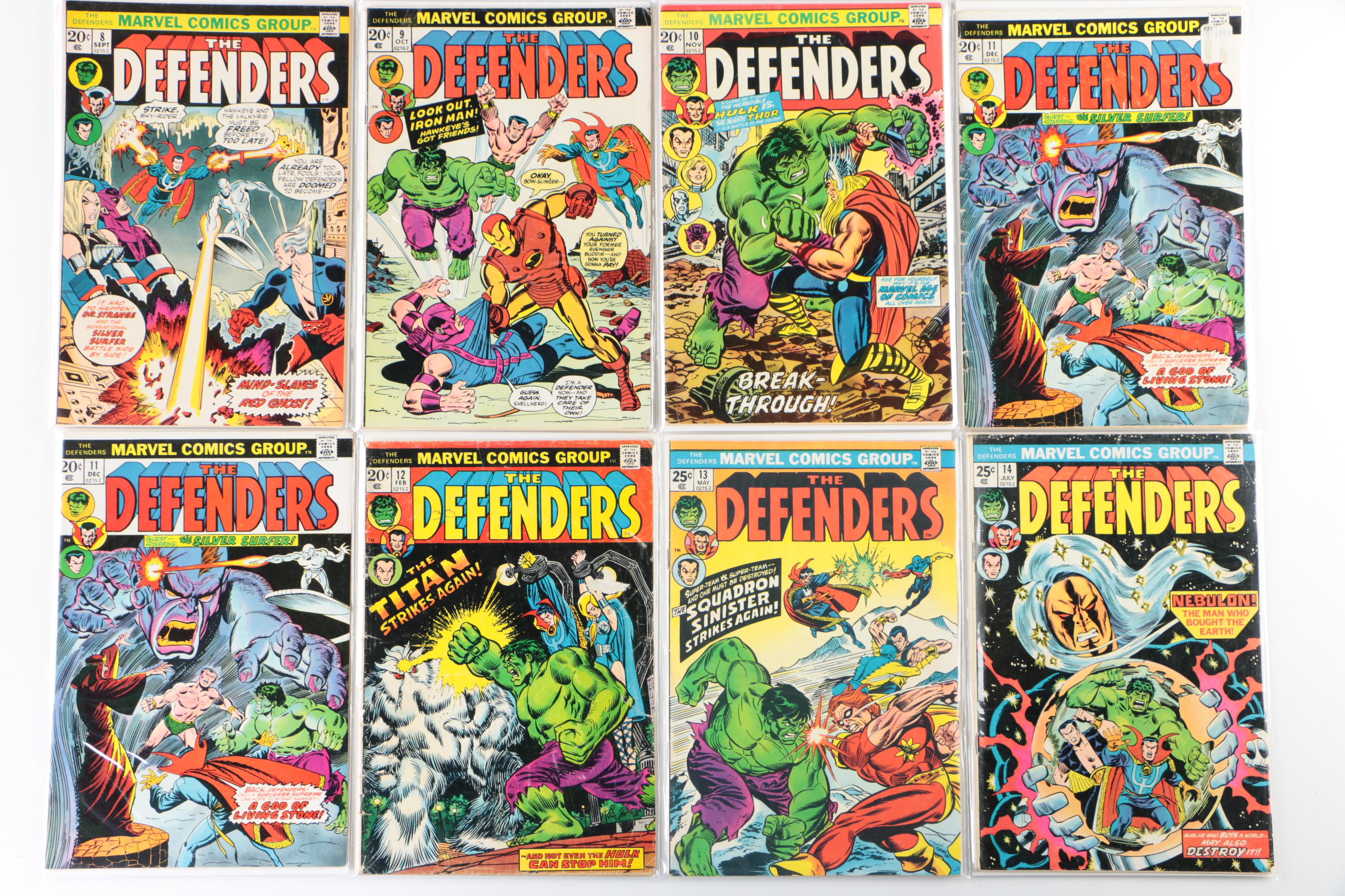 The Defenders Comic Books by Marvel, First Series, 1970s