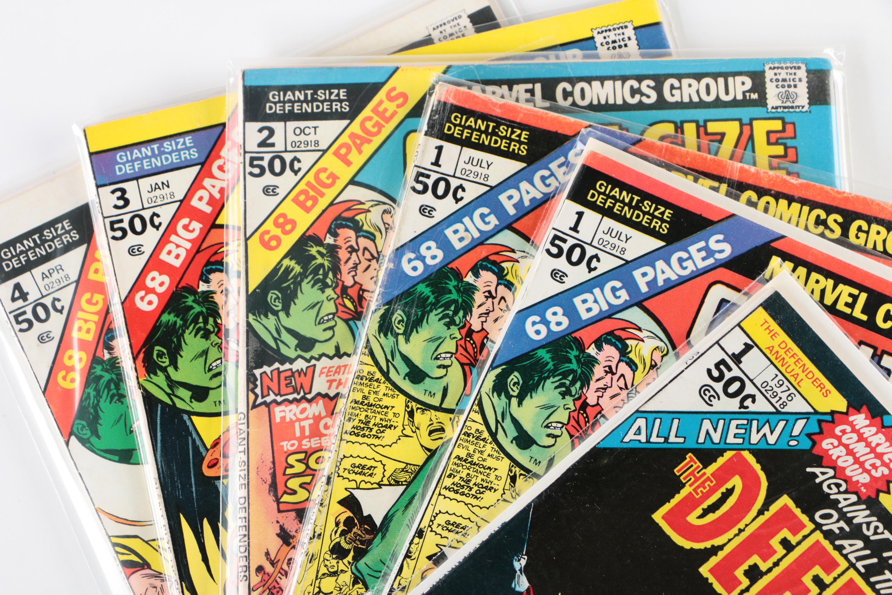 The Defenders Comic Books by Marvel, First Series, 1970s