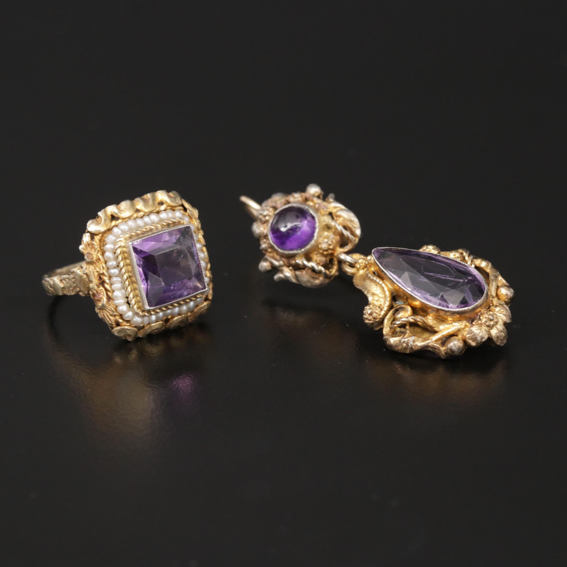 1880s Brüder Nowotny Austro Hungarian "Renaissance Revival" 800 Silver Suite