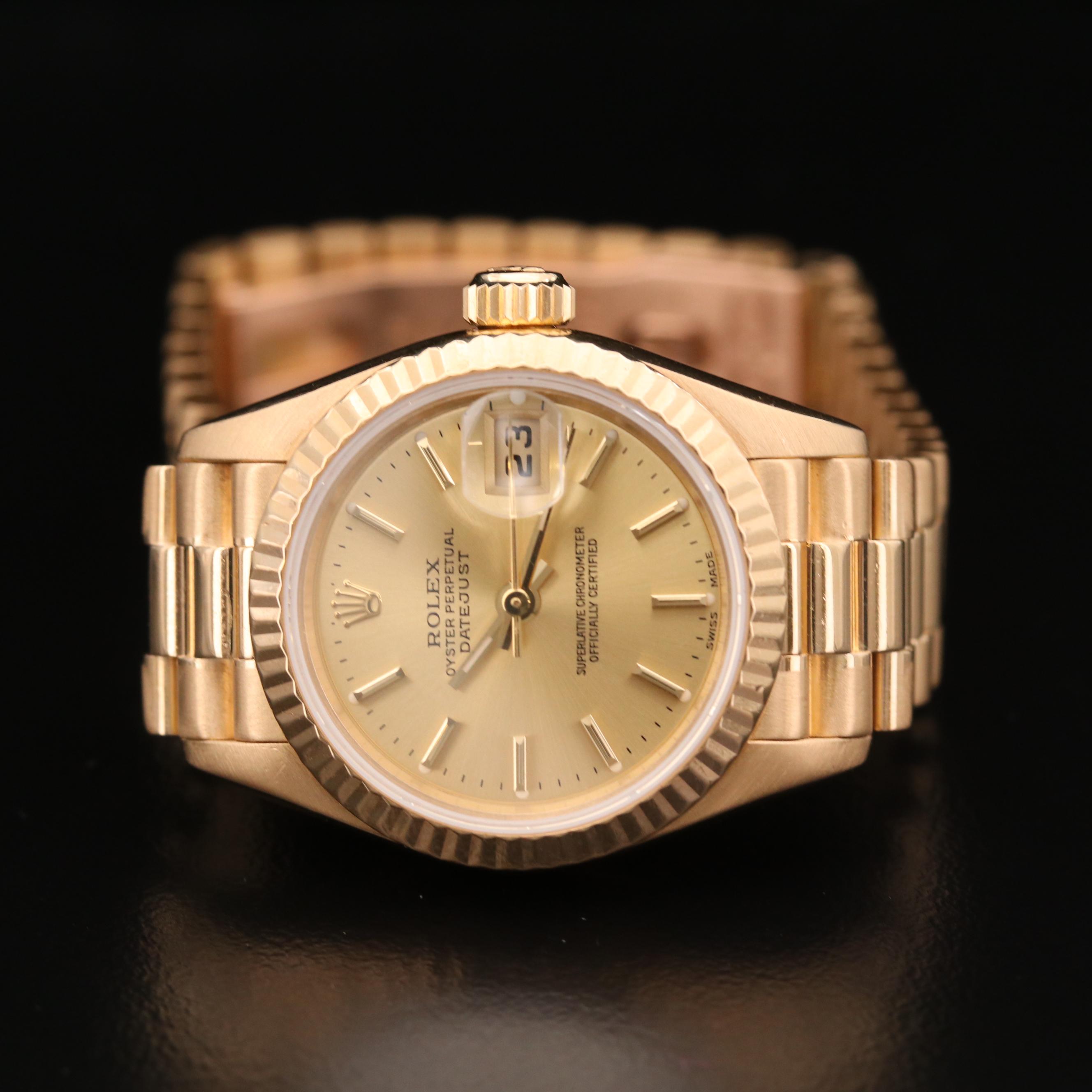 Rolex Datejust President 18K Gold Automatic Watch,1997