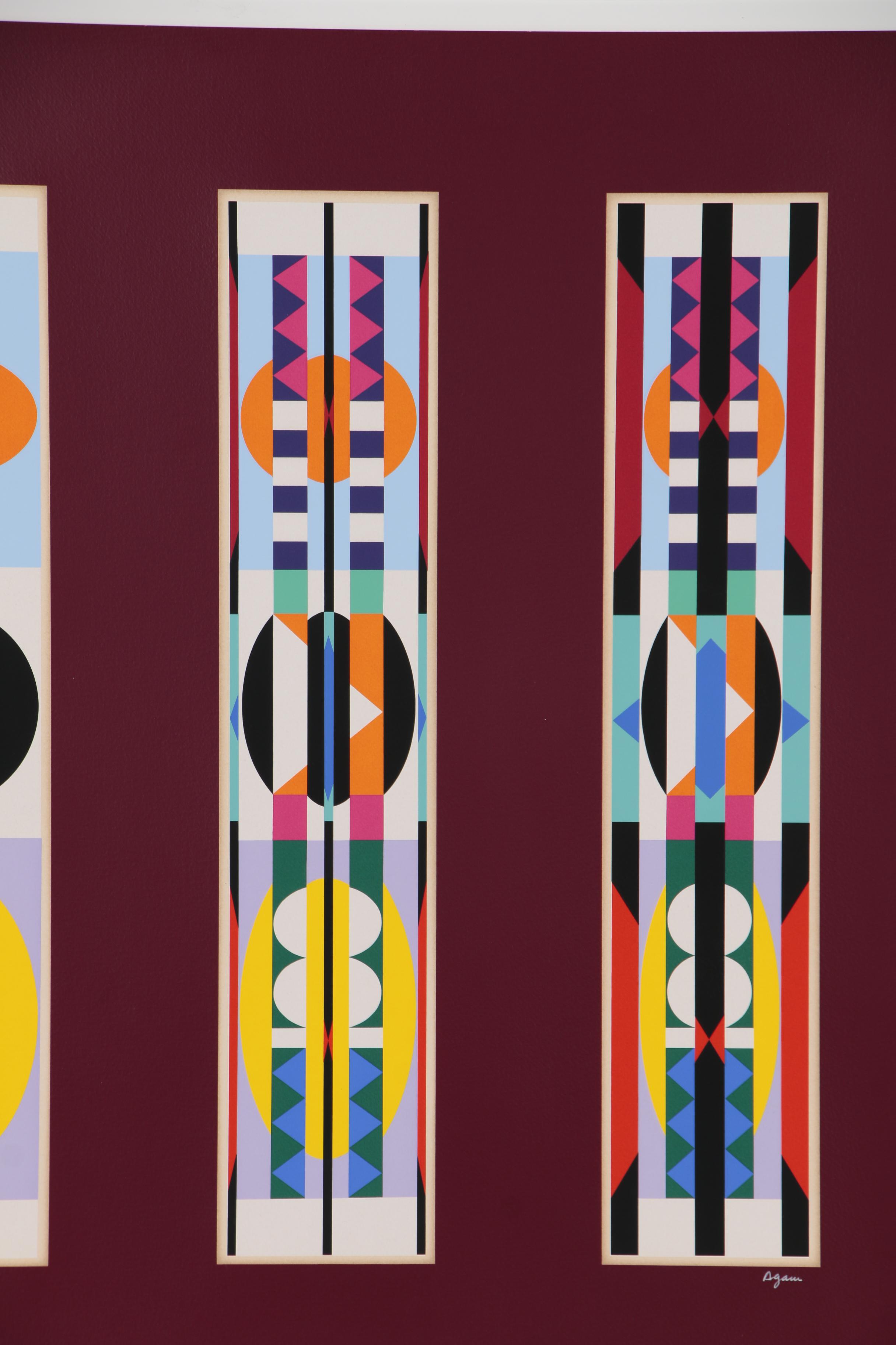 Yaacov Agam Abstract Geometric Serigraph