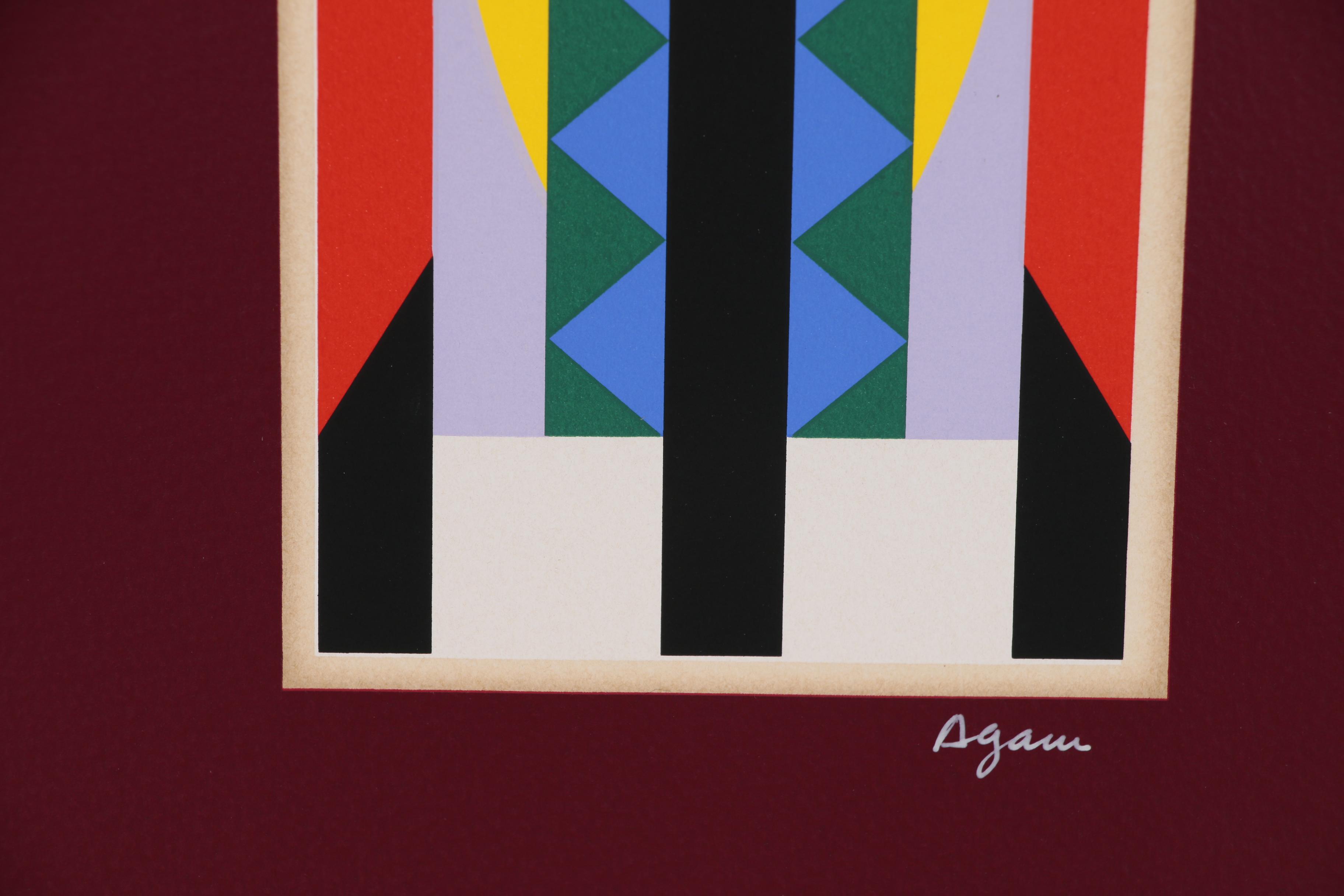 Yaacov Agam Abstract Geometric Serigraph