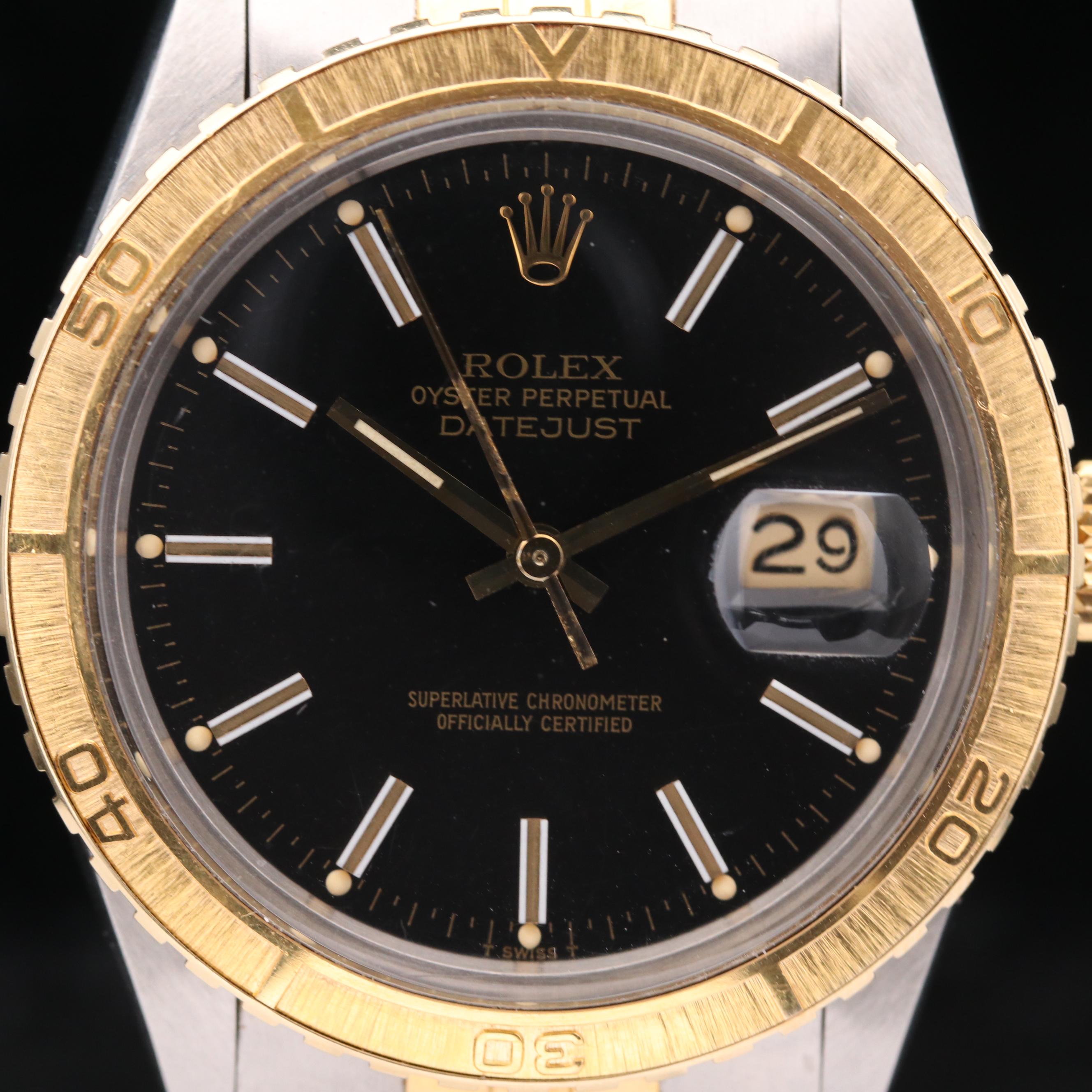 Rolex Datejust Turn O' Graph 18K Gold and Stainless Steel Watch, 1979
