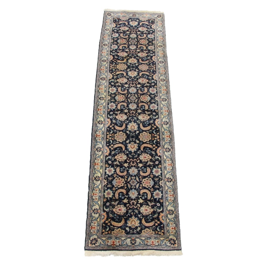 2'6 x 9'10 Hand-Knotted Romanian Persian Tabriz Rug Runner, 1990s