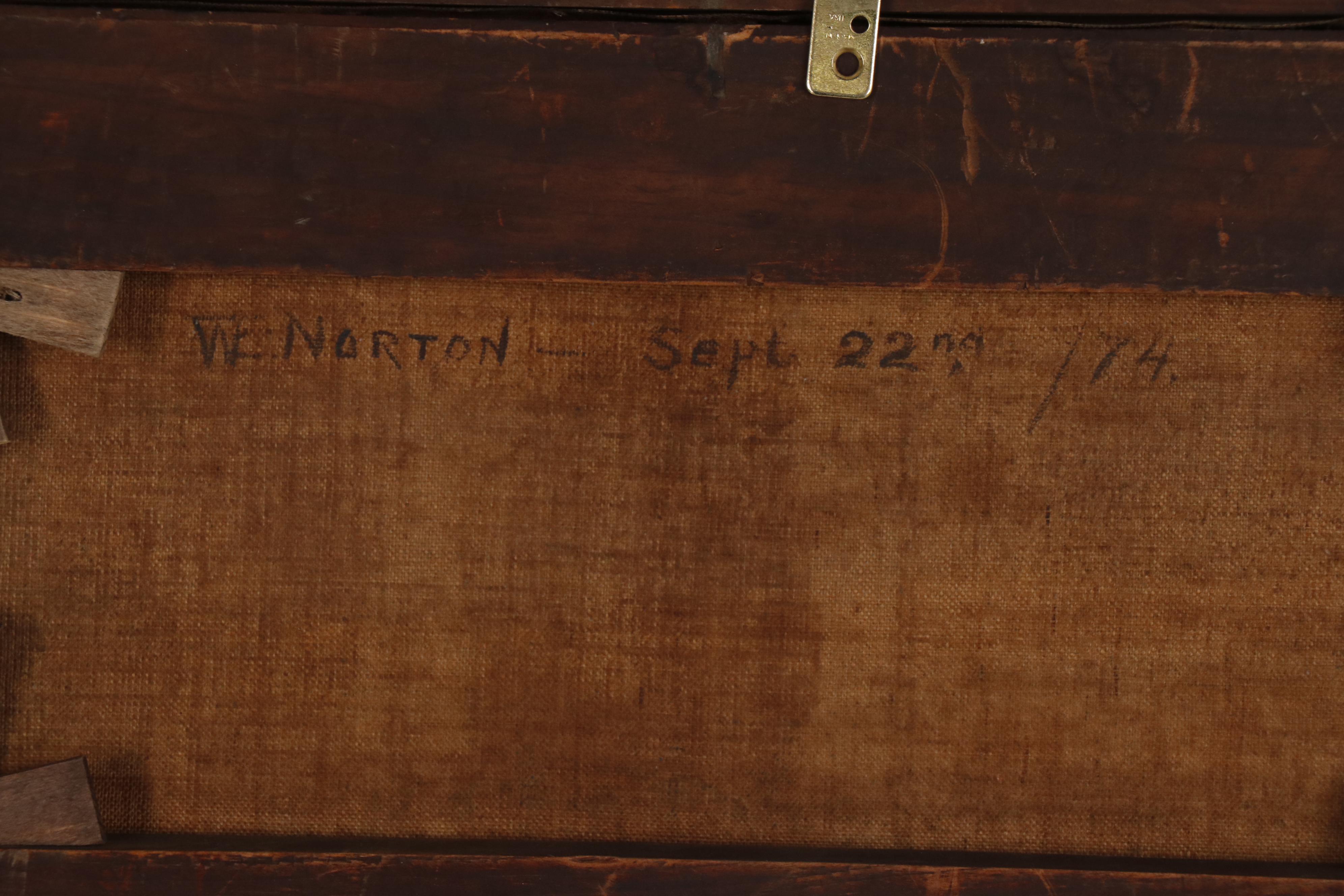 William E. Norton Nautical Oil Painting, 1874