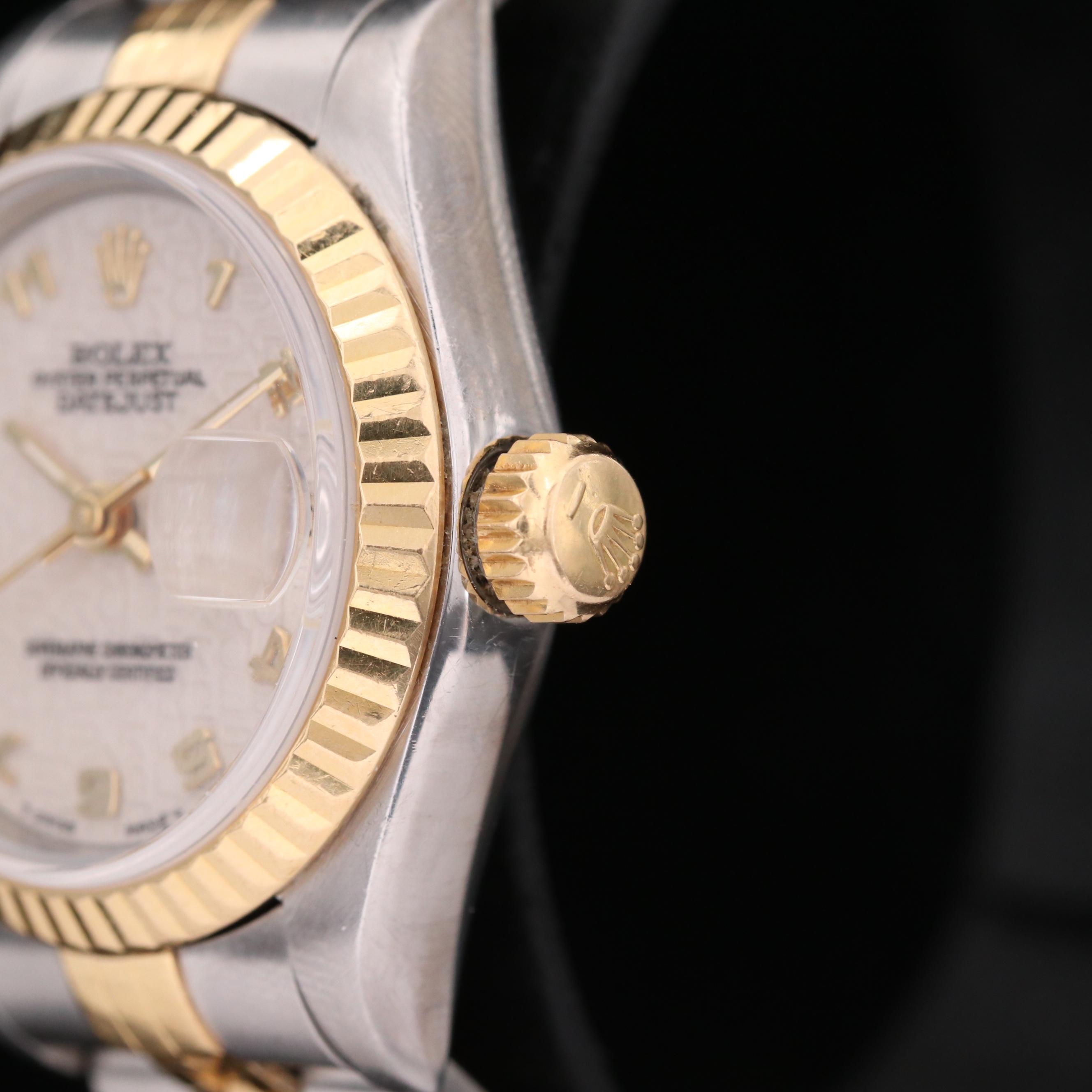 Rolex Datejust 18K Gold and Stainless Steel Automatic Watch, 1993