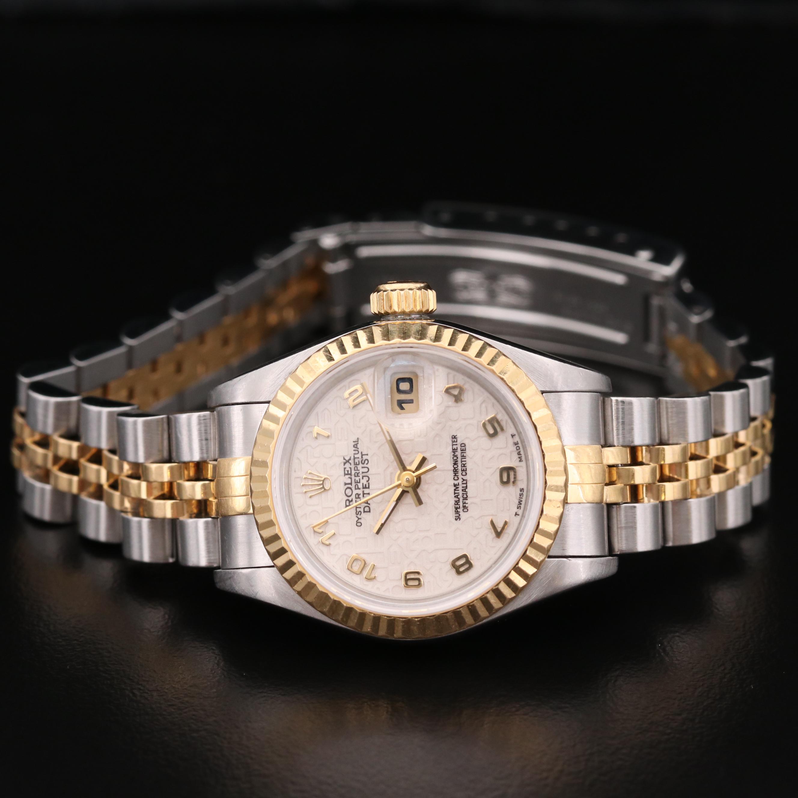 Rolex Datejust 18K Gold and Stainless Steel Automatic Watch, 1993