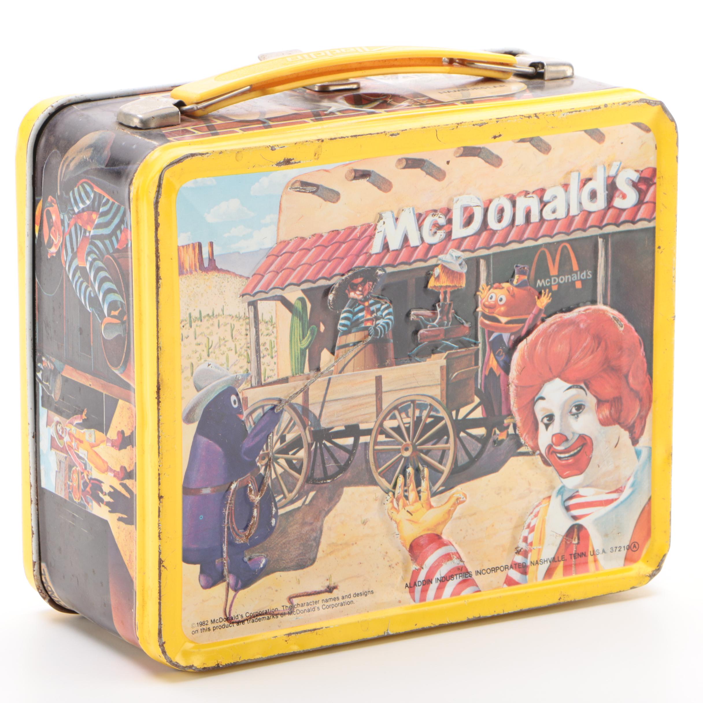 Aladdin Industries McDonald's Metal Lunchbox, 1982