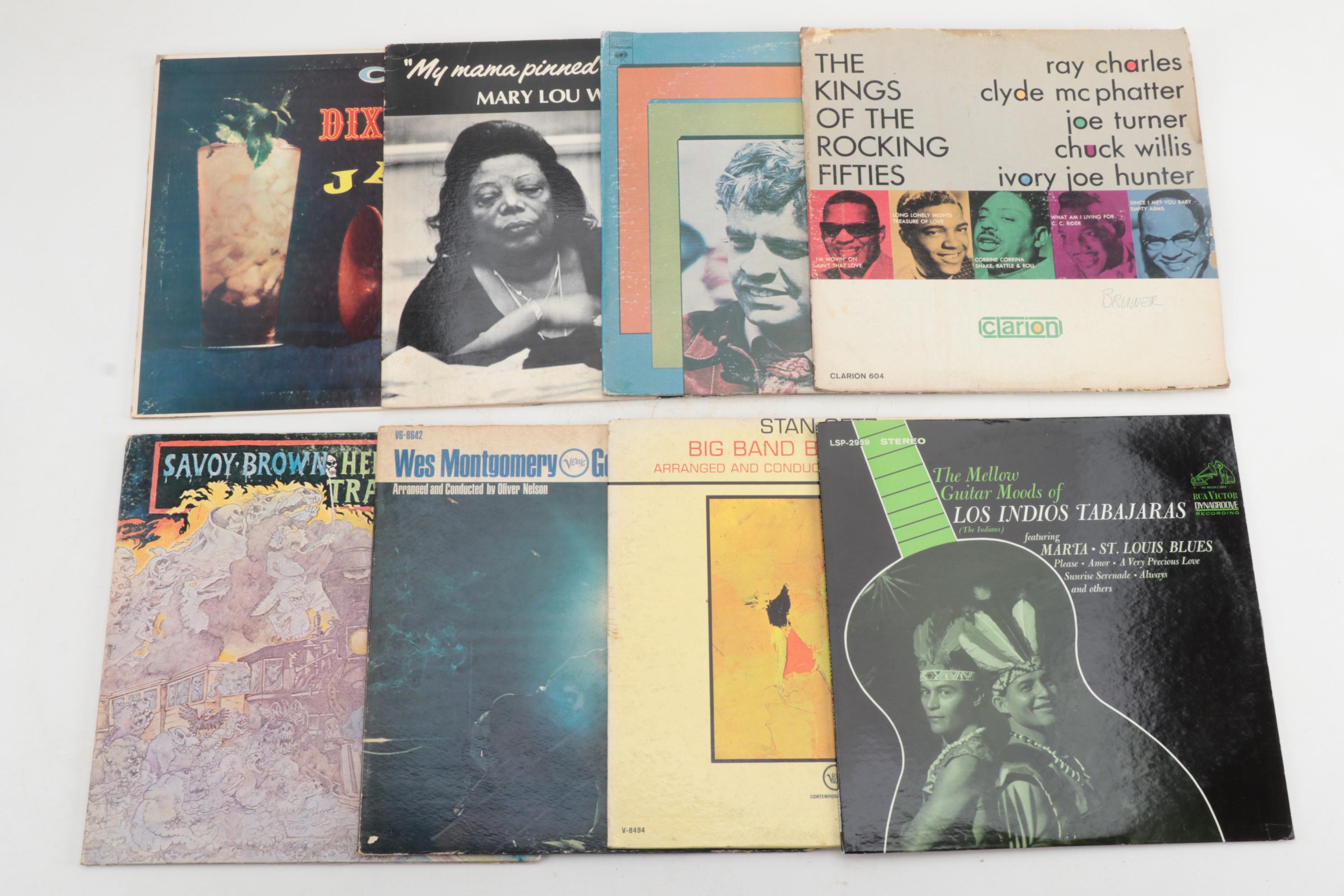Jazz, Soul, Blues, LP Vinyl Albums Including "The Supremes," Mid-20th Century