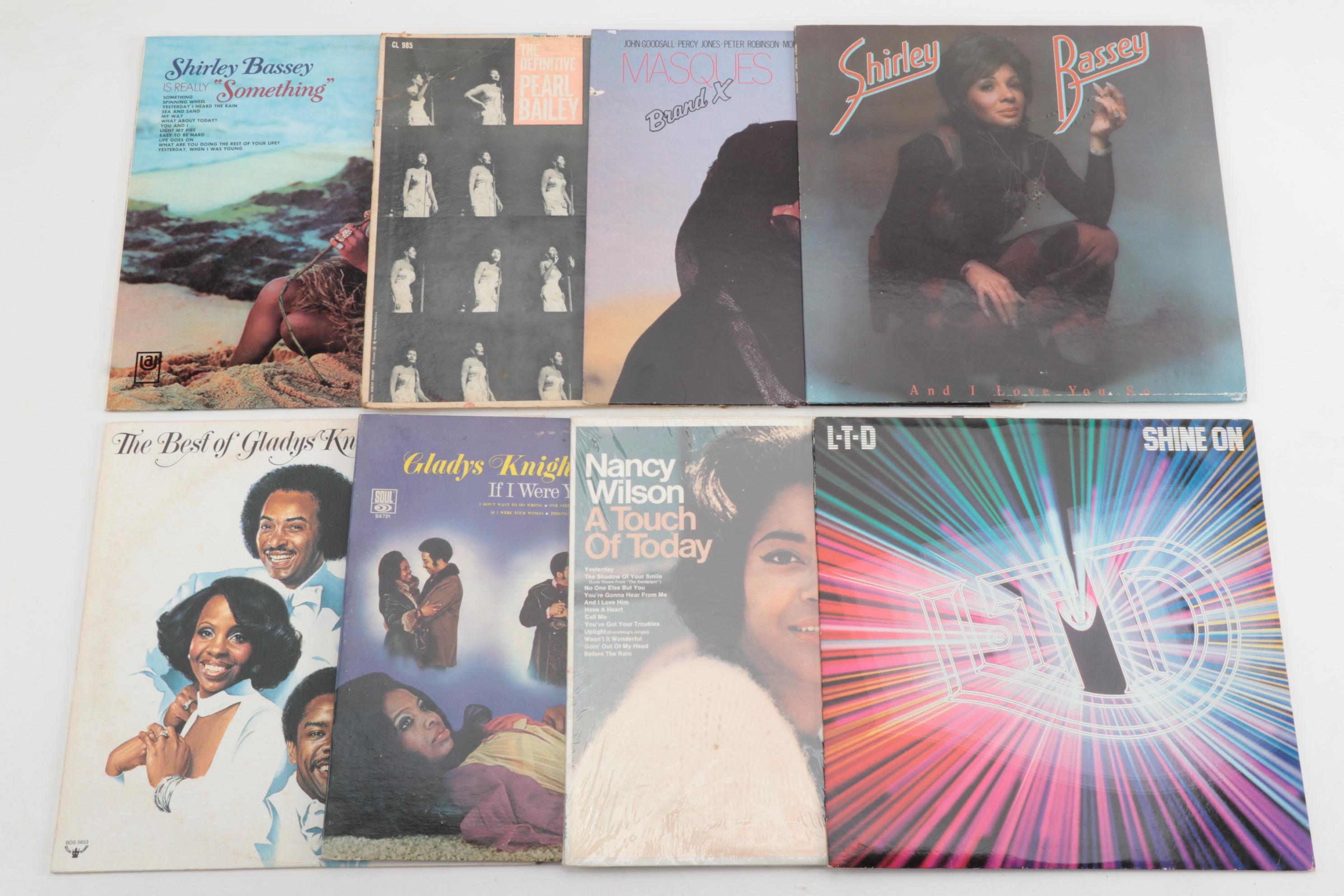 Jazz, Soul, Blues, LP Vinyl Albums Including "The Supremes," Mid-20th Century