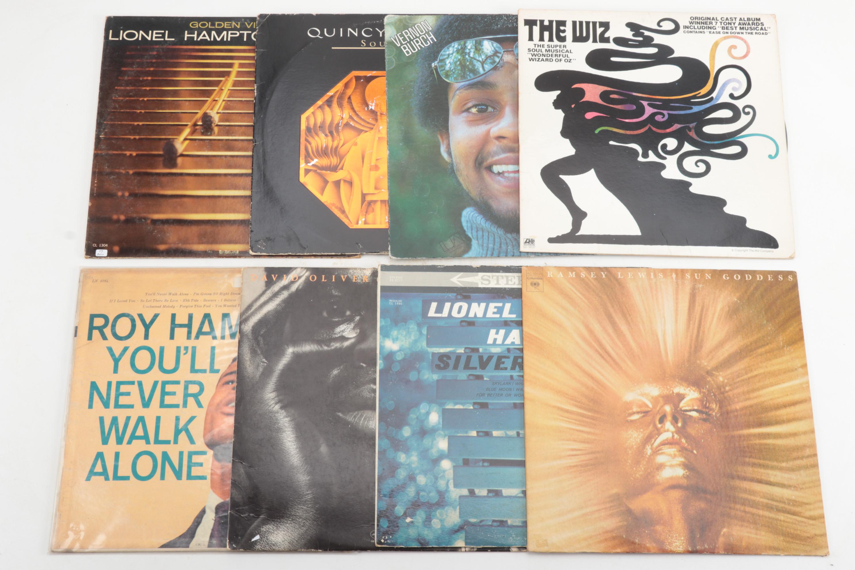Jazz, Soul, Blues, LP Vinyl Albums Including "The Supremes," Mid-20th Century