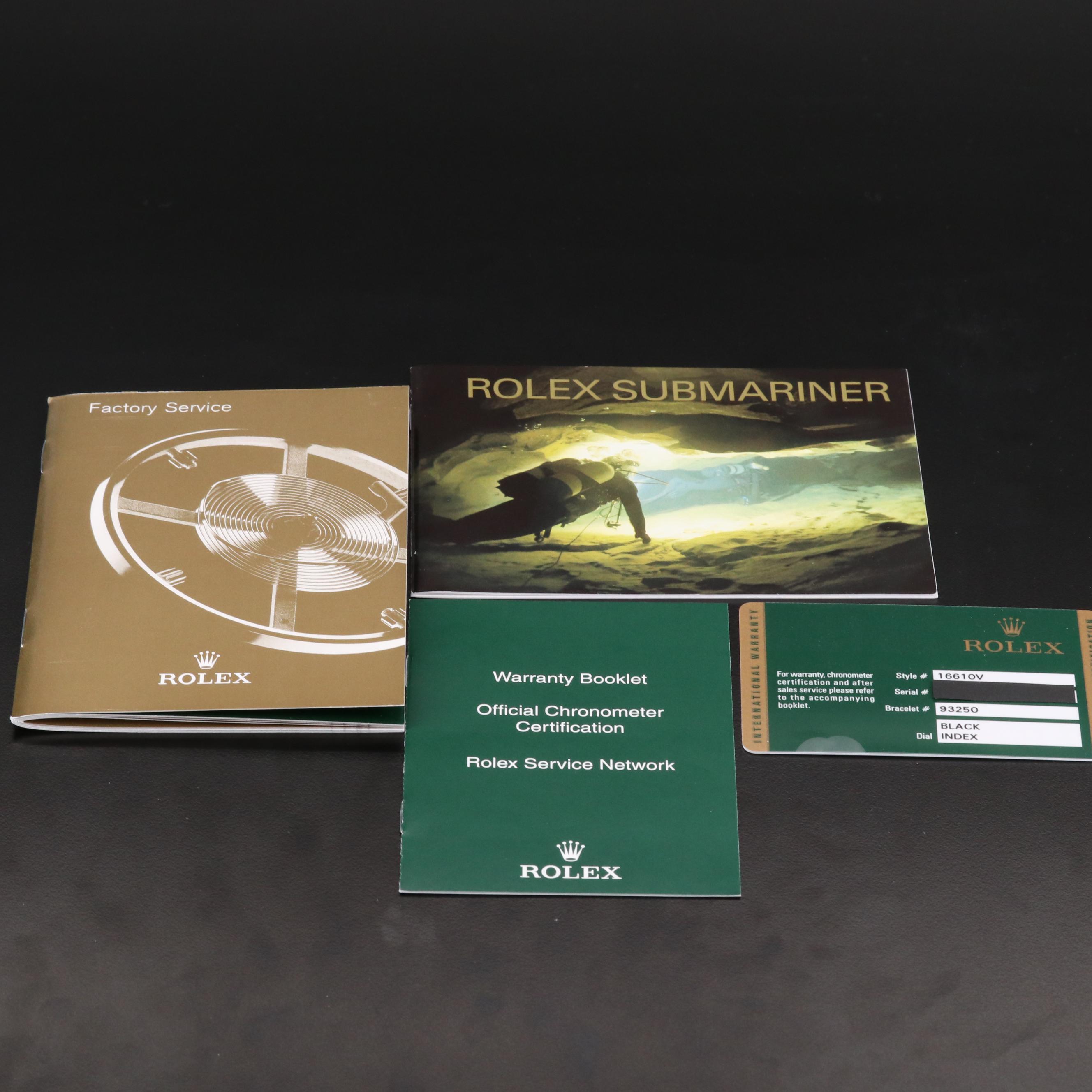 Rolex Submariner "Kermit" 50th Anniversary Stainless Steel Watch, 2007