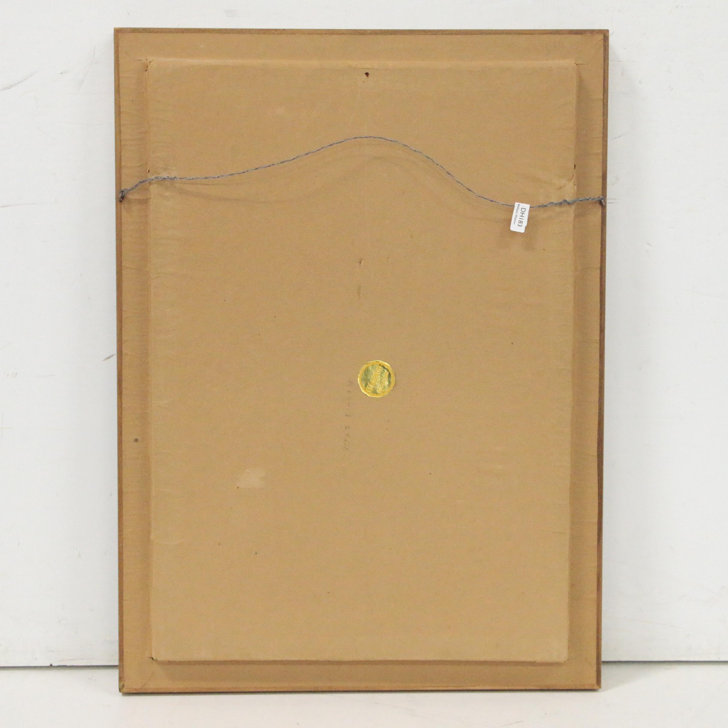 William Walton Oil Painting of Forest Interior with Deer