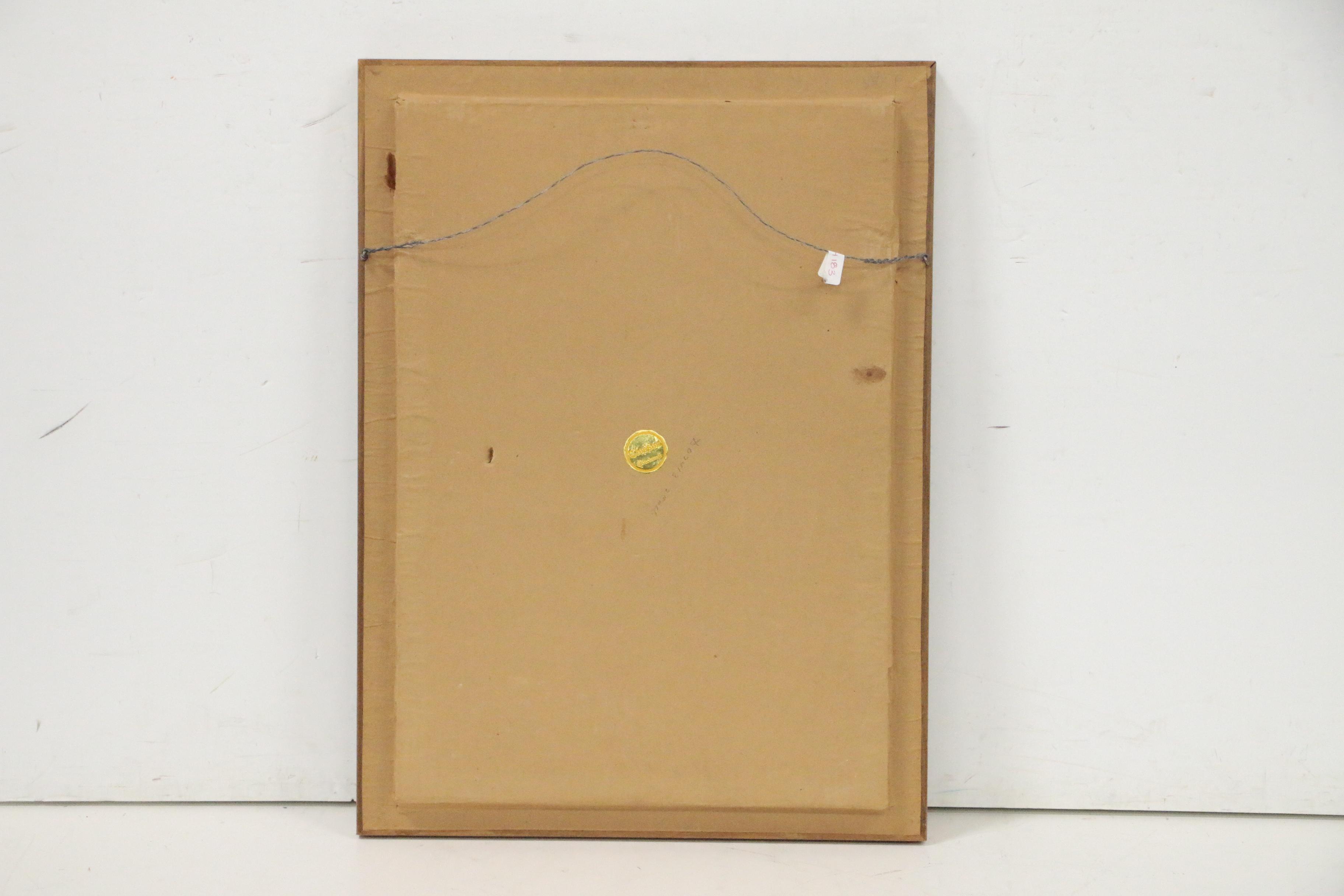 William Walton Oil Painting of Forest Landscape with Deer