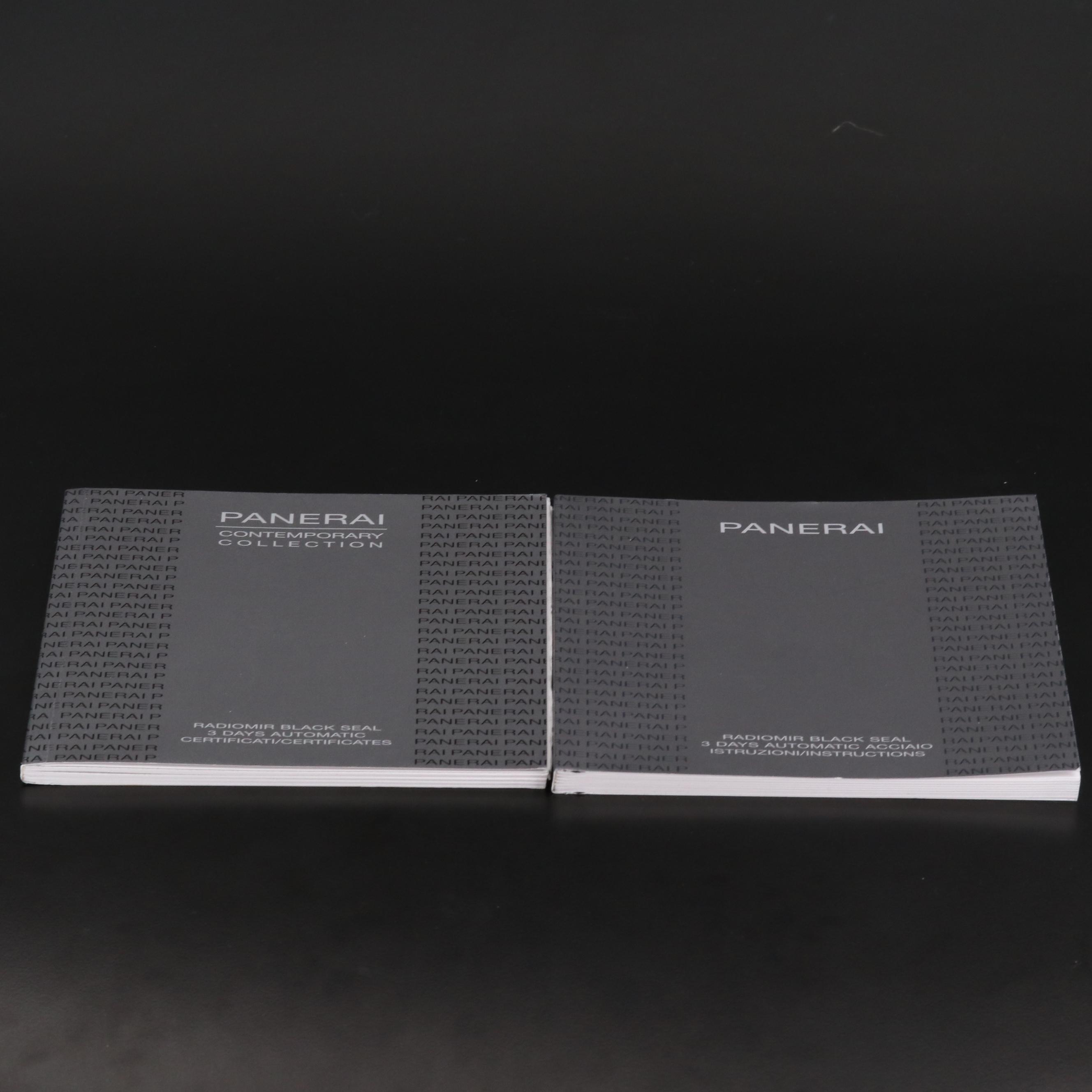 Panerai Radiomir Black Seal Three Days Stainless Steel Automatic Watch