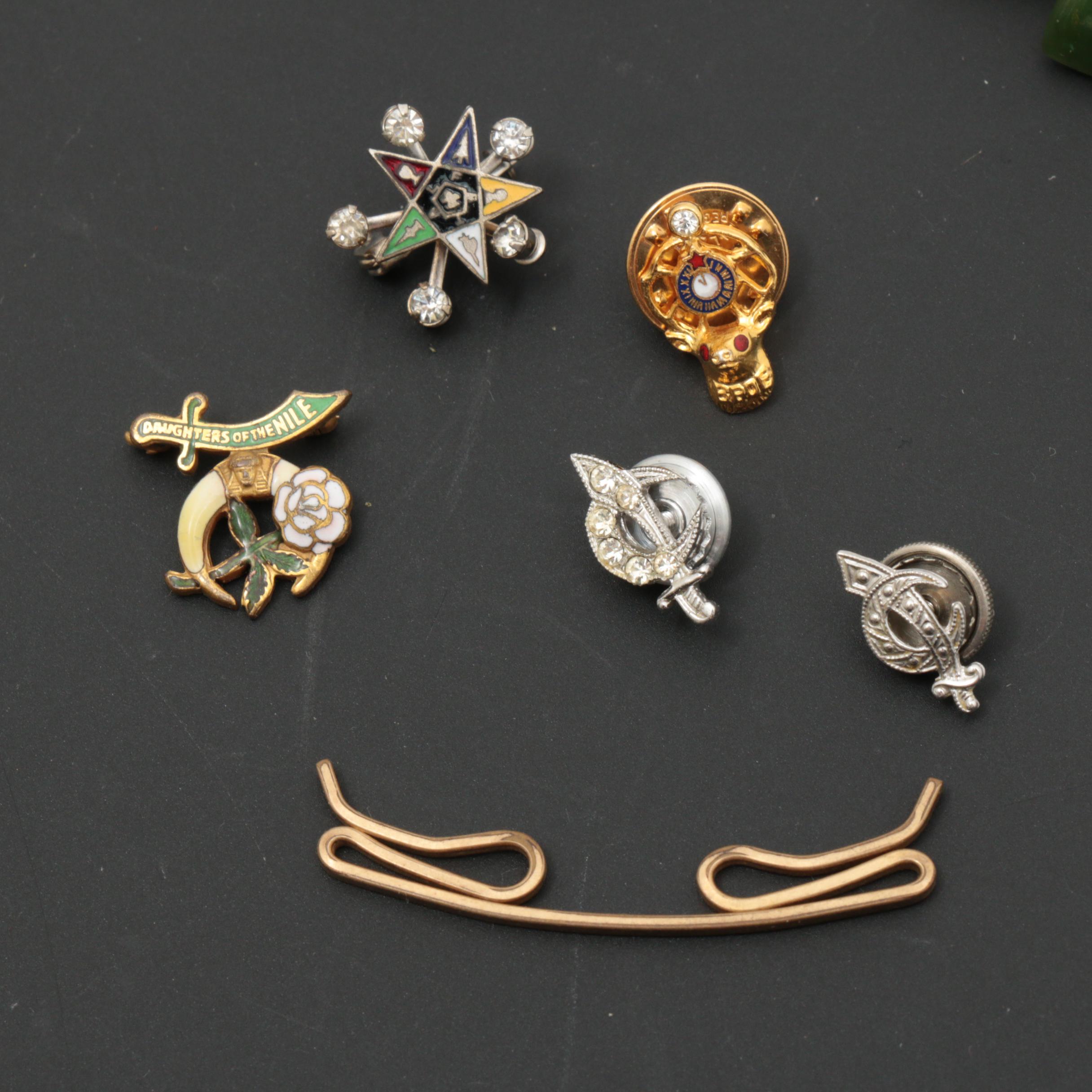 Vintage Mido Multifort and Lucerne Watches with Cufflinks, Pins, and More