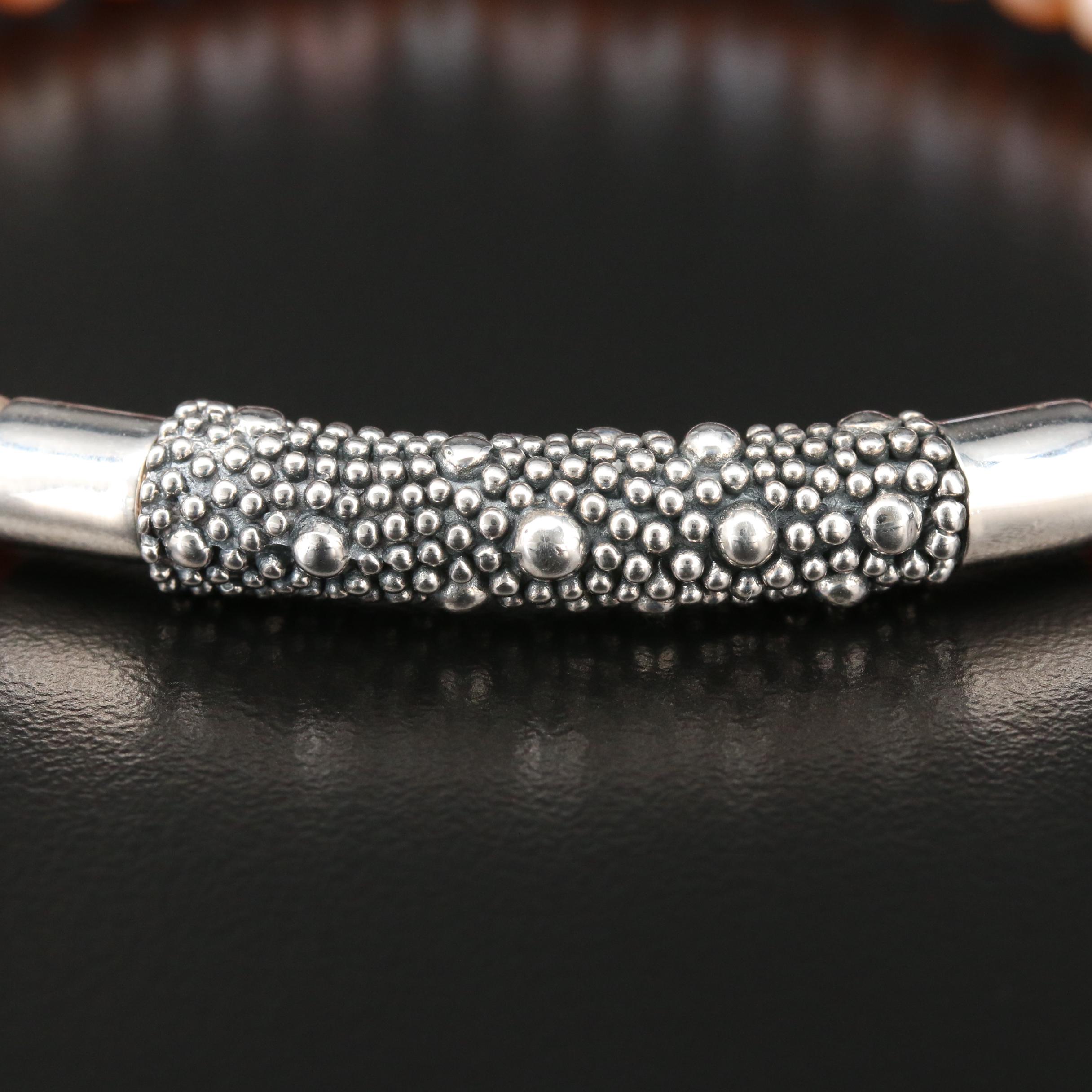 Michael Dawkins Pearl Bracelet with Sterling Silver Clasp