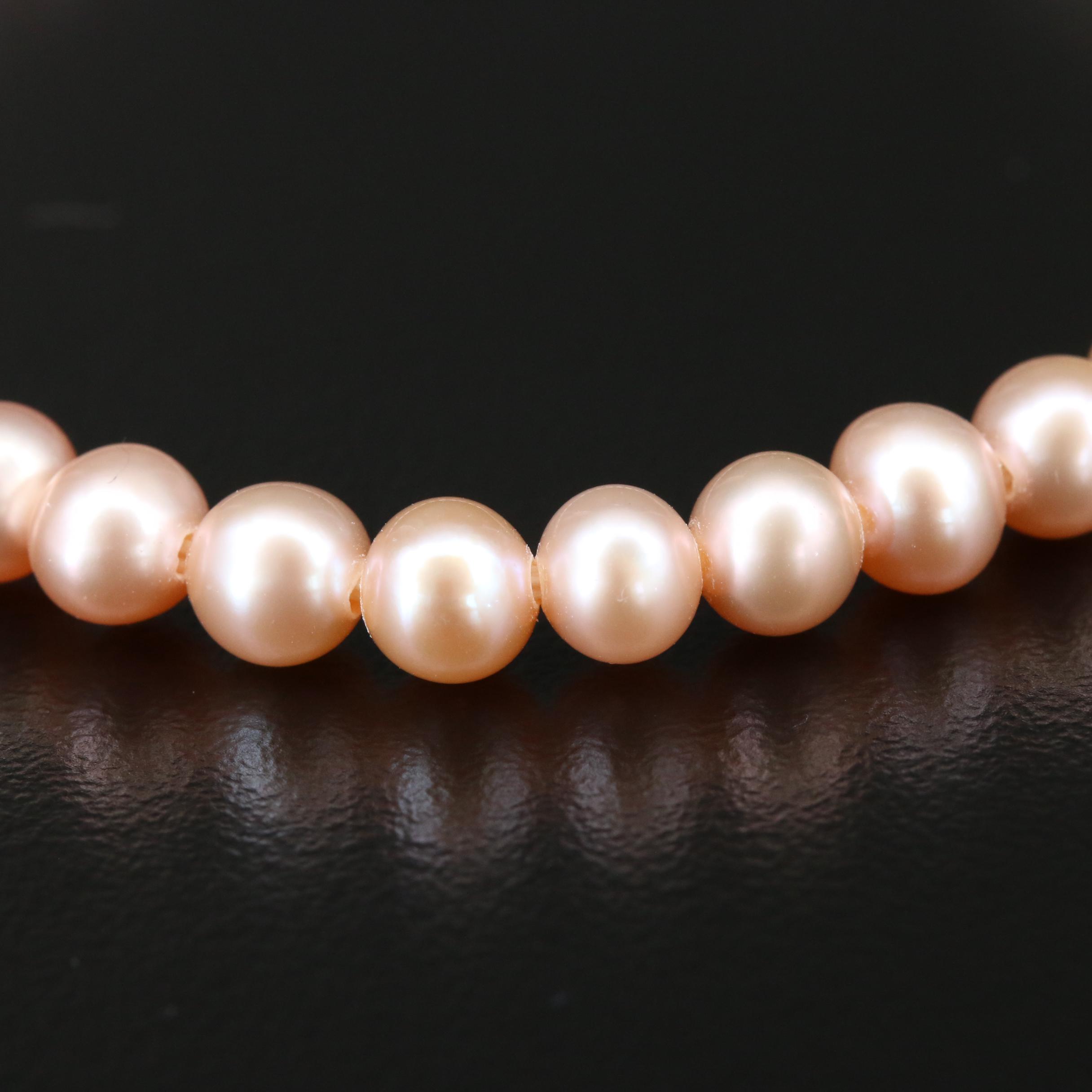 Michael Dawkins Pearl Bracelet with Sterling Silver Clasp