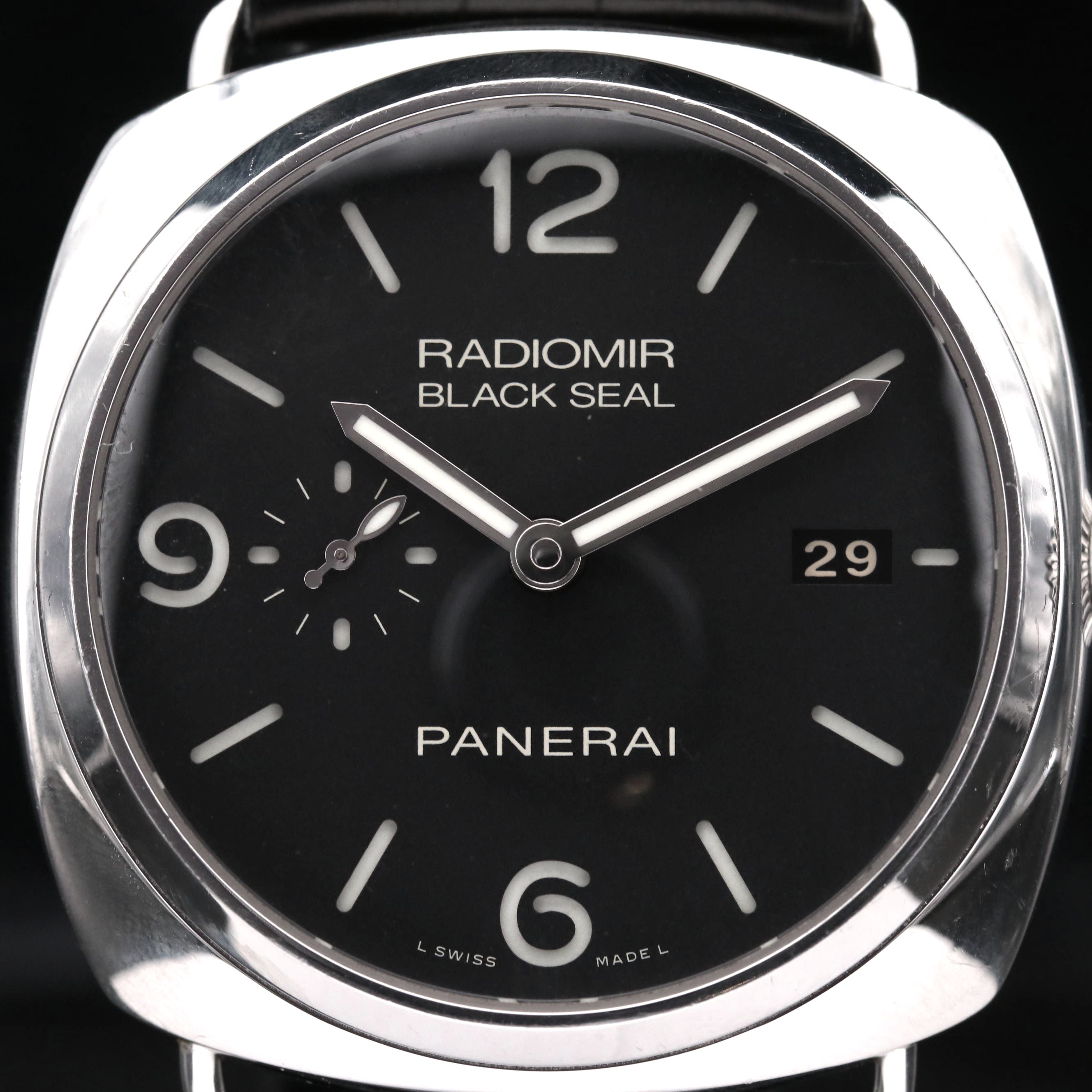 Panerai Radiomir Black Seal Three Days Stainless Steel Automatic Watch