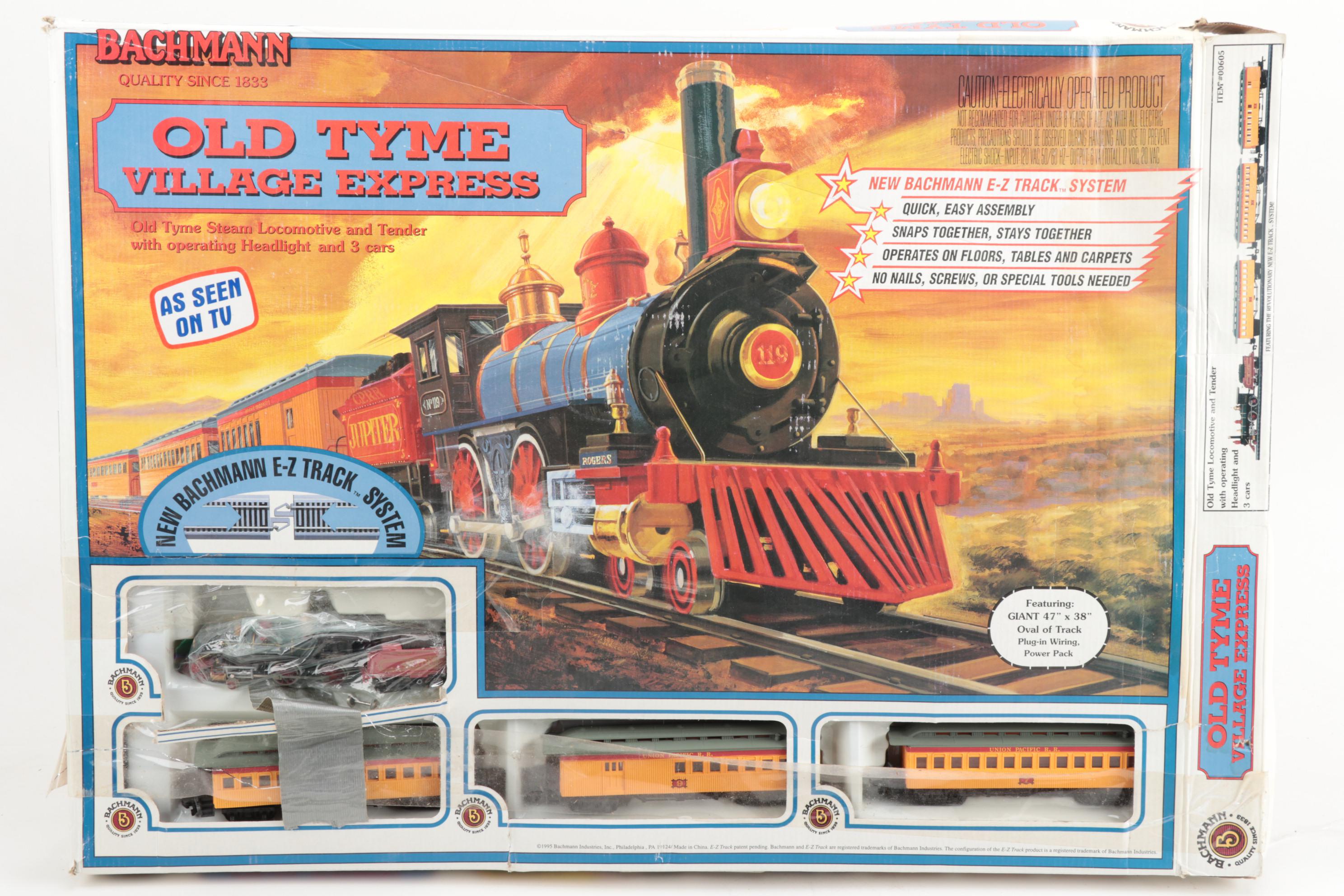 Bachmann "Old Tyme Village Express" Model Train Kit and More, 1995
