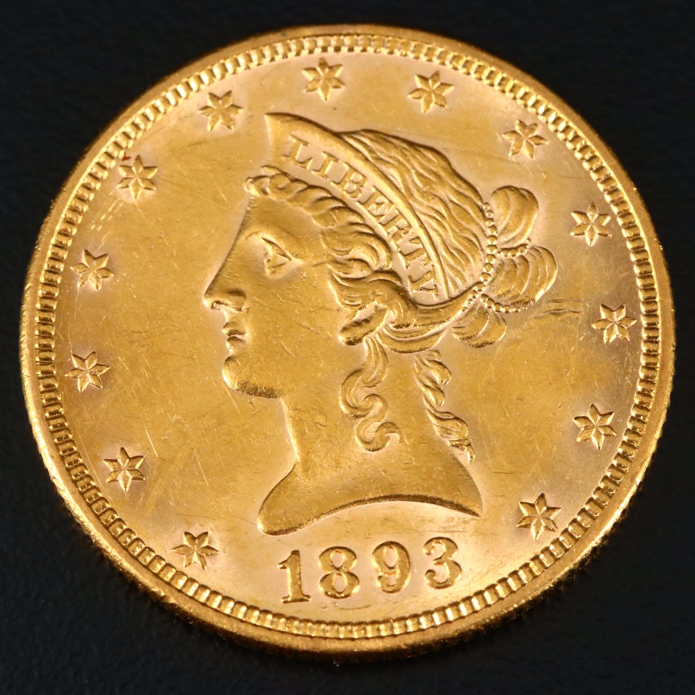 1893 Liberty Head $10 Gold Coin