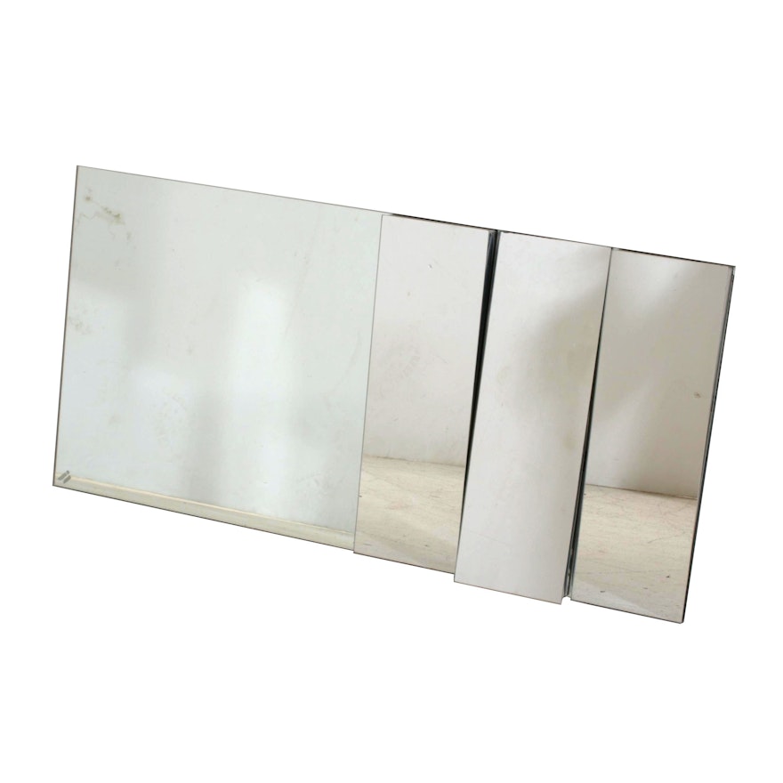 Modernist Multi-Directional Paneled Wall Mirror